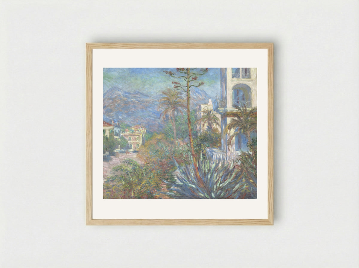 Villas at Bordighera - Claude Monet - Framed Print Wood