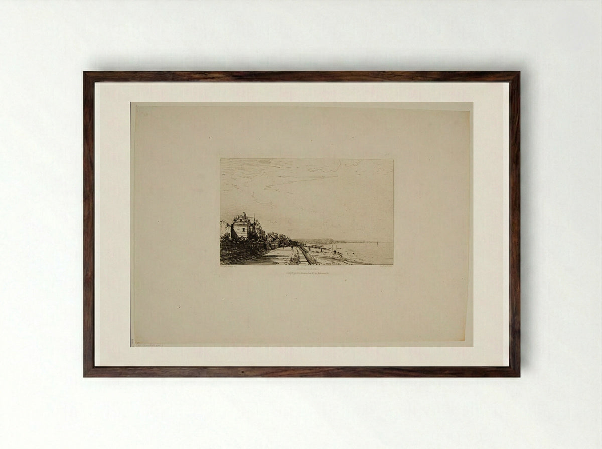 Villers (Calvados) - Maxime Lalanne - Framed Print Dark Wood