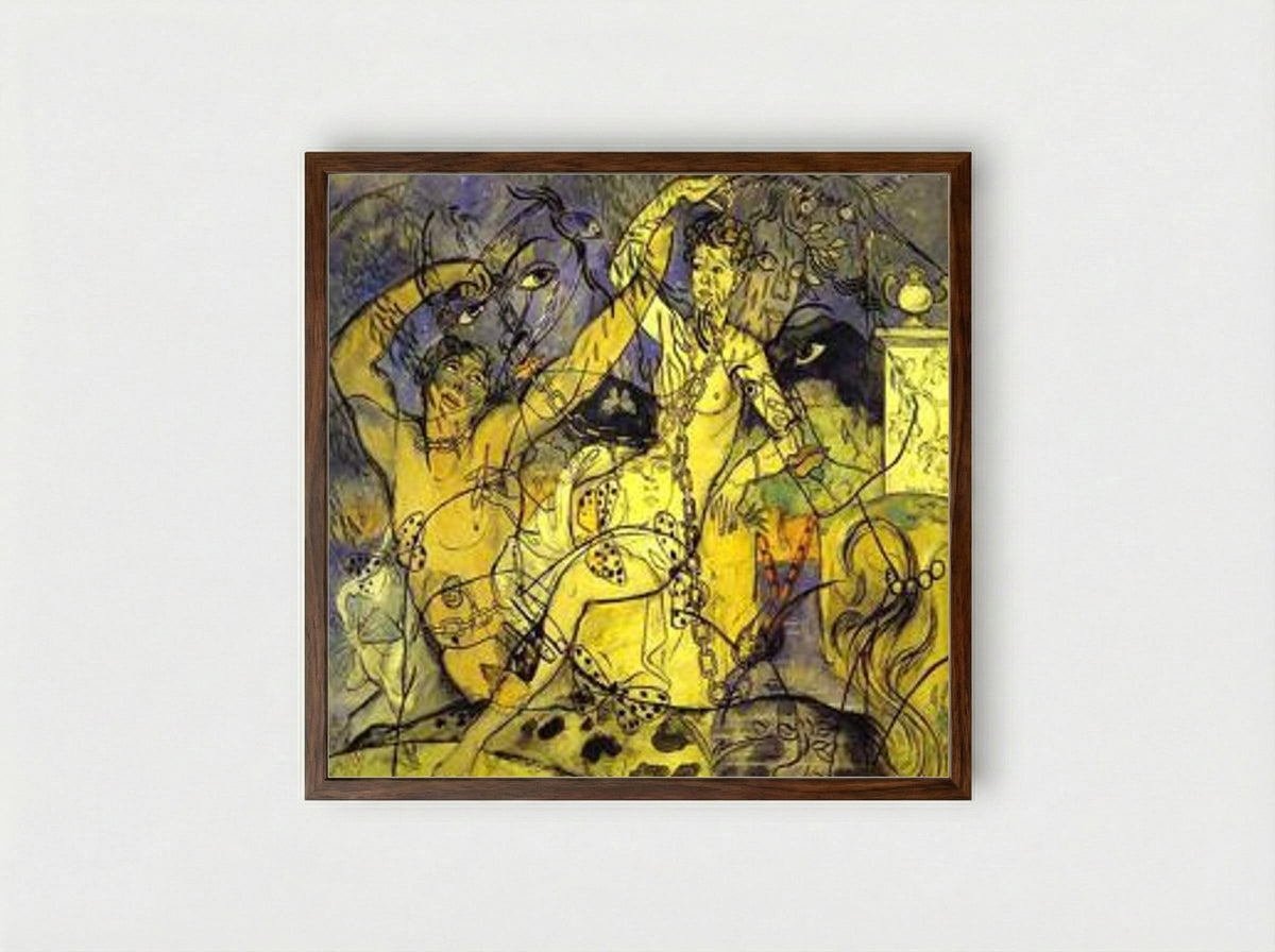 Villica safe - Francis Picabia - Framed Print Dark Wood