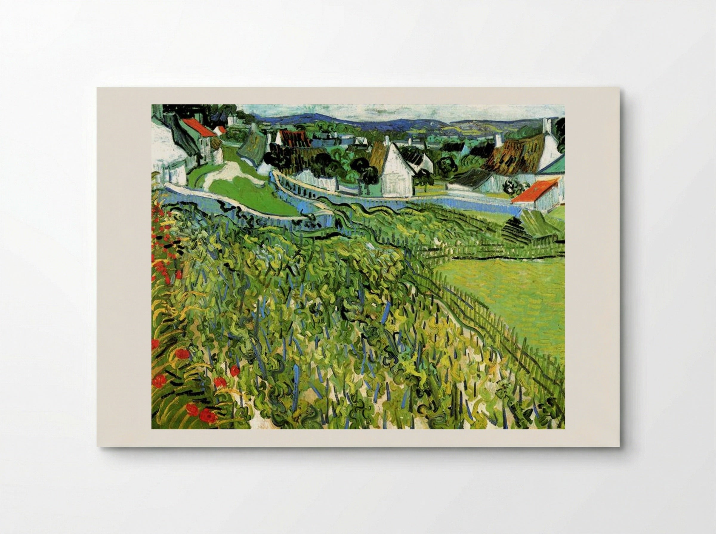 Vineyards with a View of Auvers - Vincent van Gogh - Poster