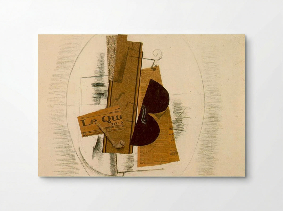 Violin and Pipe, 'Le Quotidien' - Georges Braque - Poster