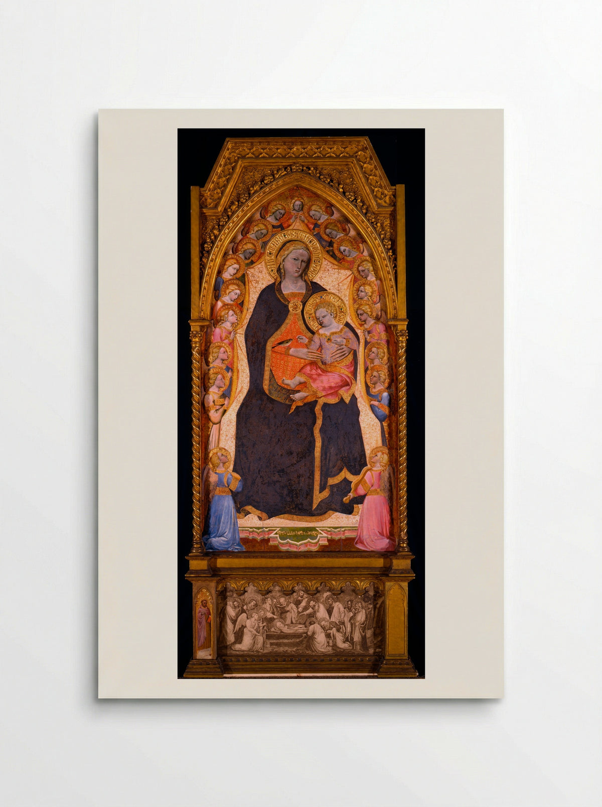Virgin Enthroned with Angels - Spinello Aretino - Poster