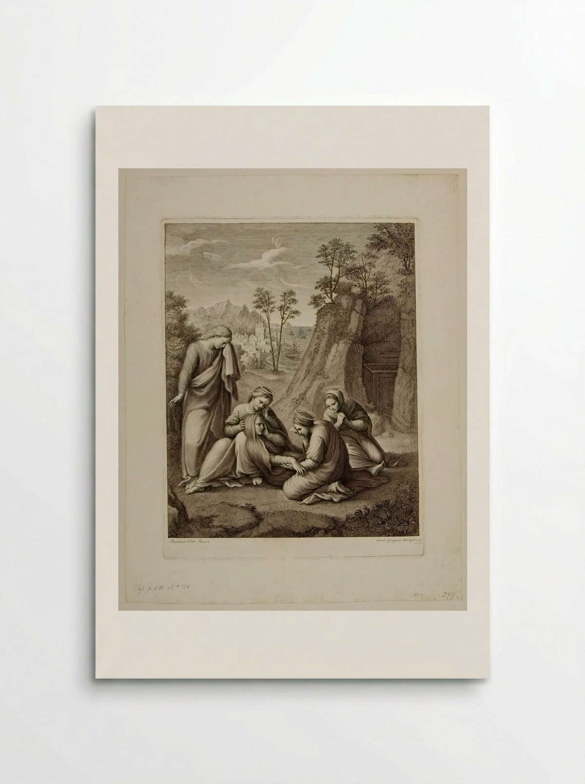 Virgin Fainting Before the Sepulchre - Carlo Gregori - Poster