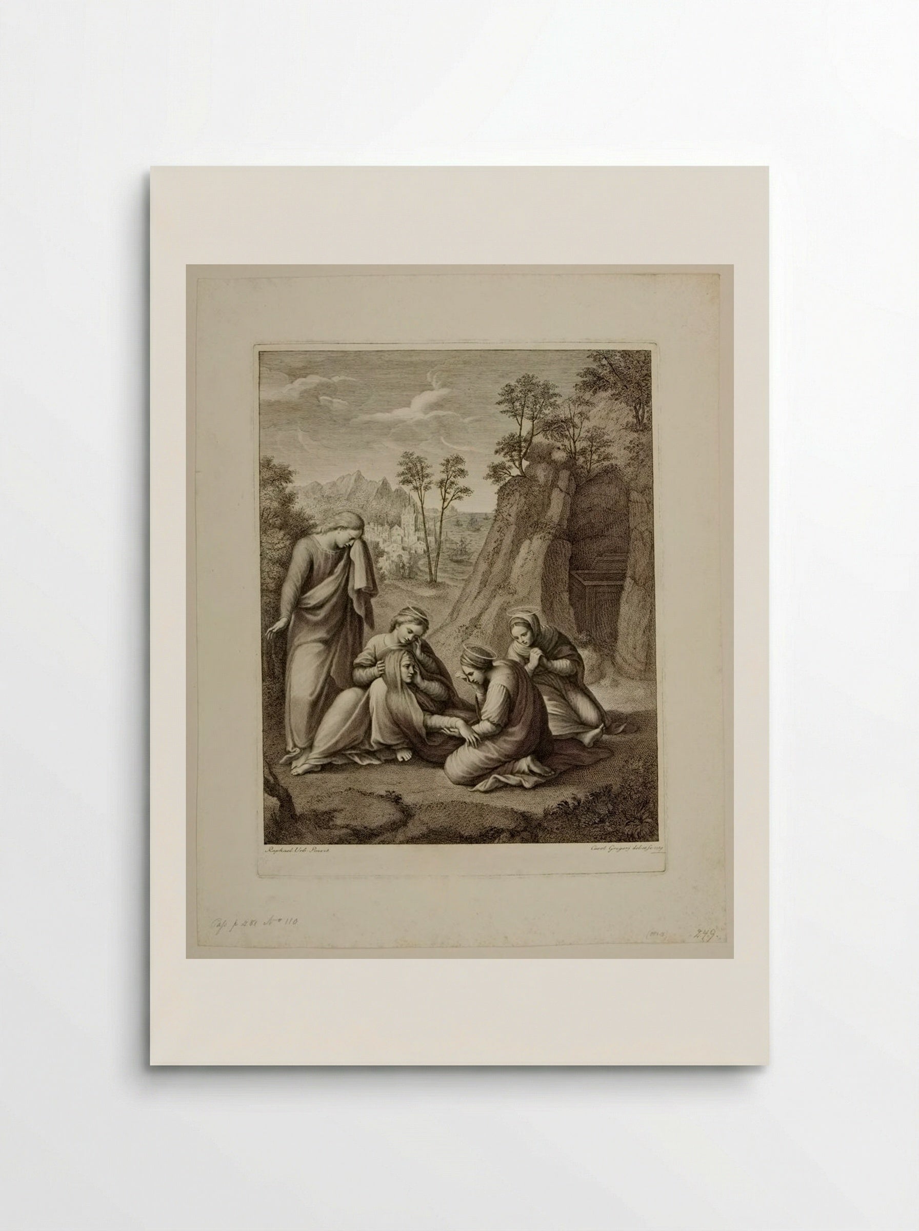 Virgin Fainting Before the Sepulchre - Carlo Gregori - Poster