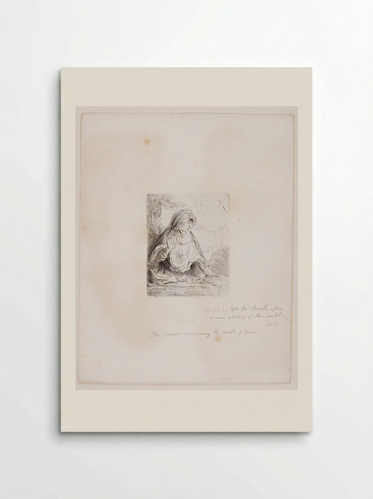 Virgin Mourning the Death of Jesus - William James Smith - Poster