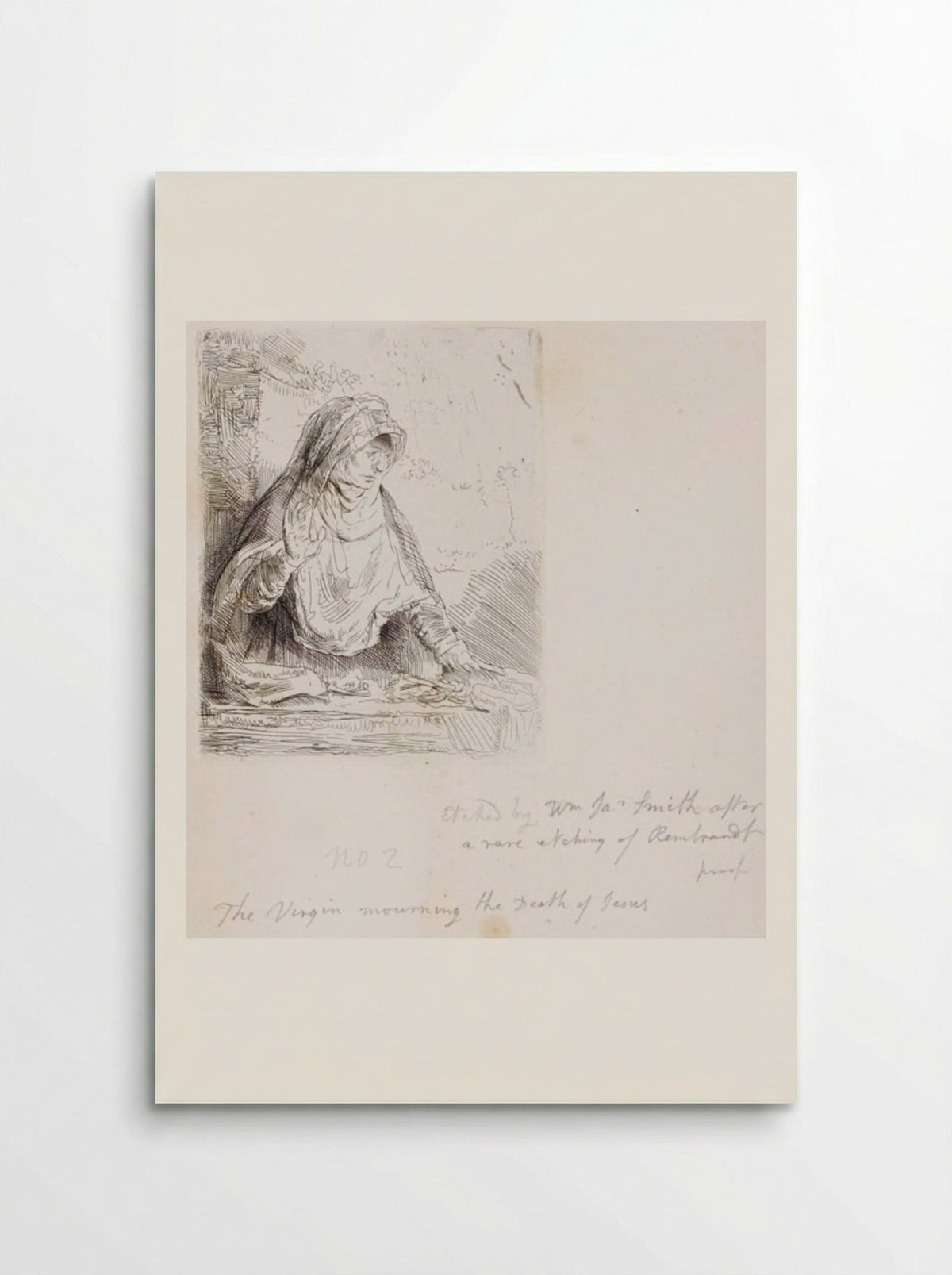 Virgin Mourning the Death of Jesus - William James Smith - Poster