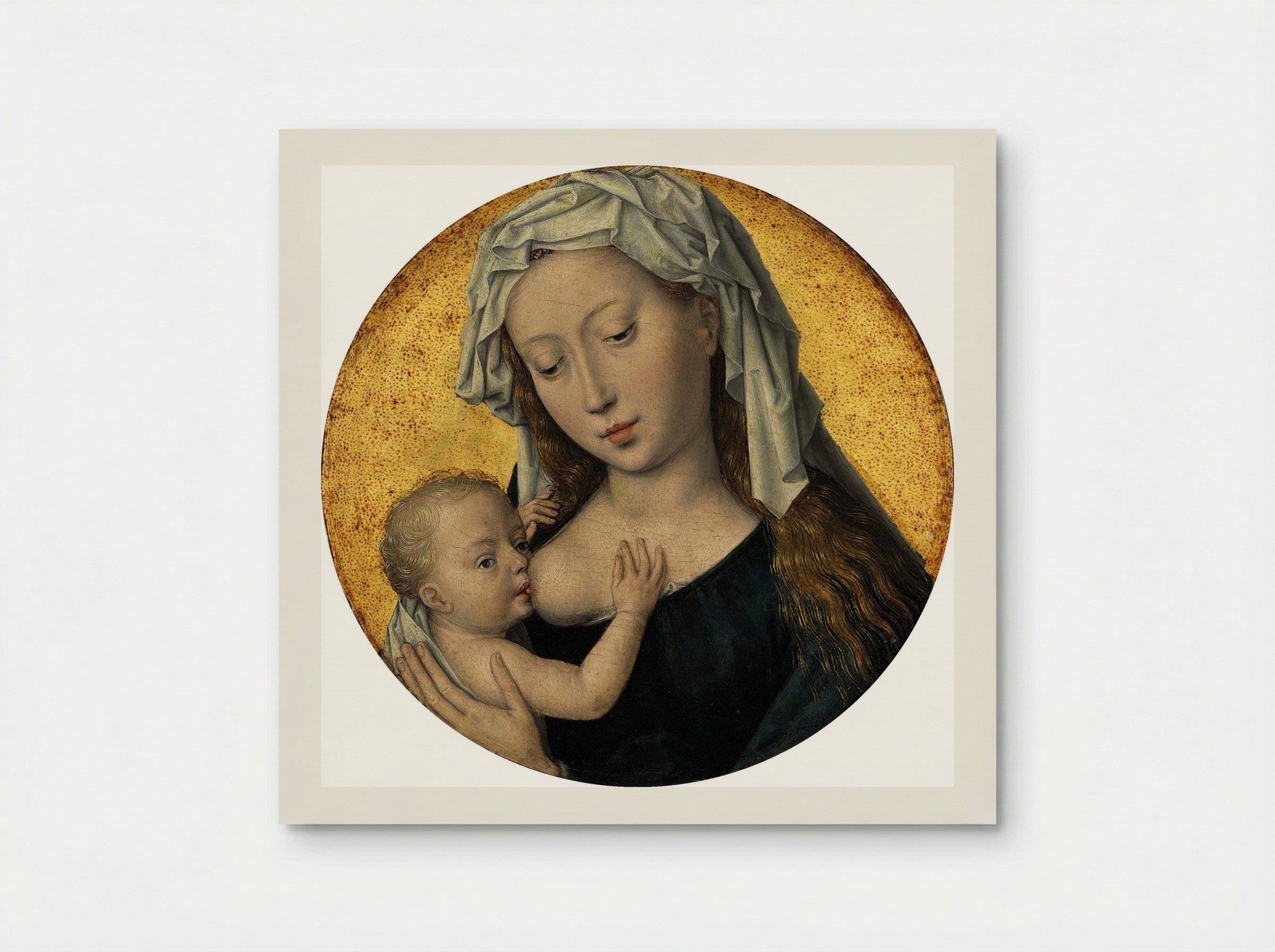 Virgin Suckling the Child - Hans Memling - Poster