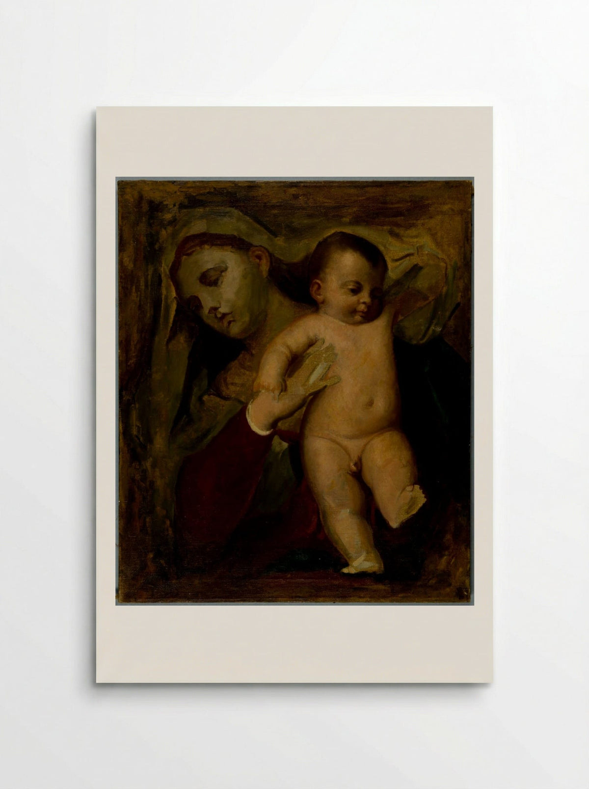 Virgin and Child, from the Pesaro Madonna, after Titian - Carl Peter Teigen - Poster