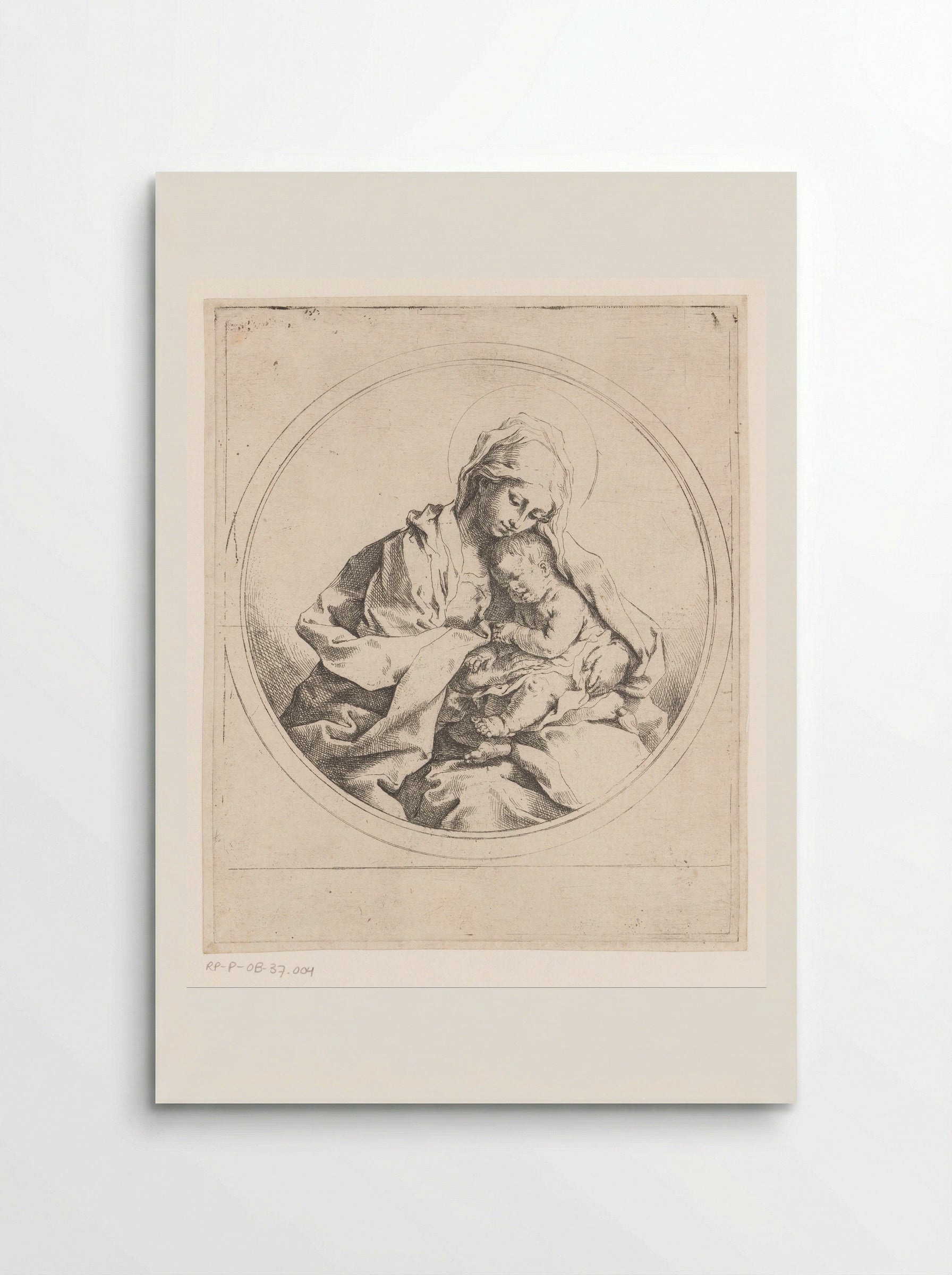 Virgin and Child in a Circle - Guido Reni - Poster