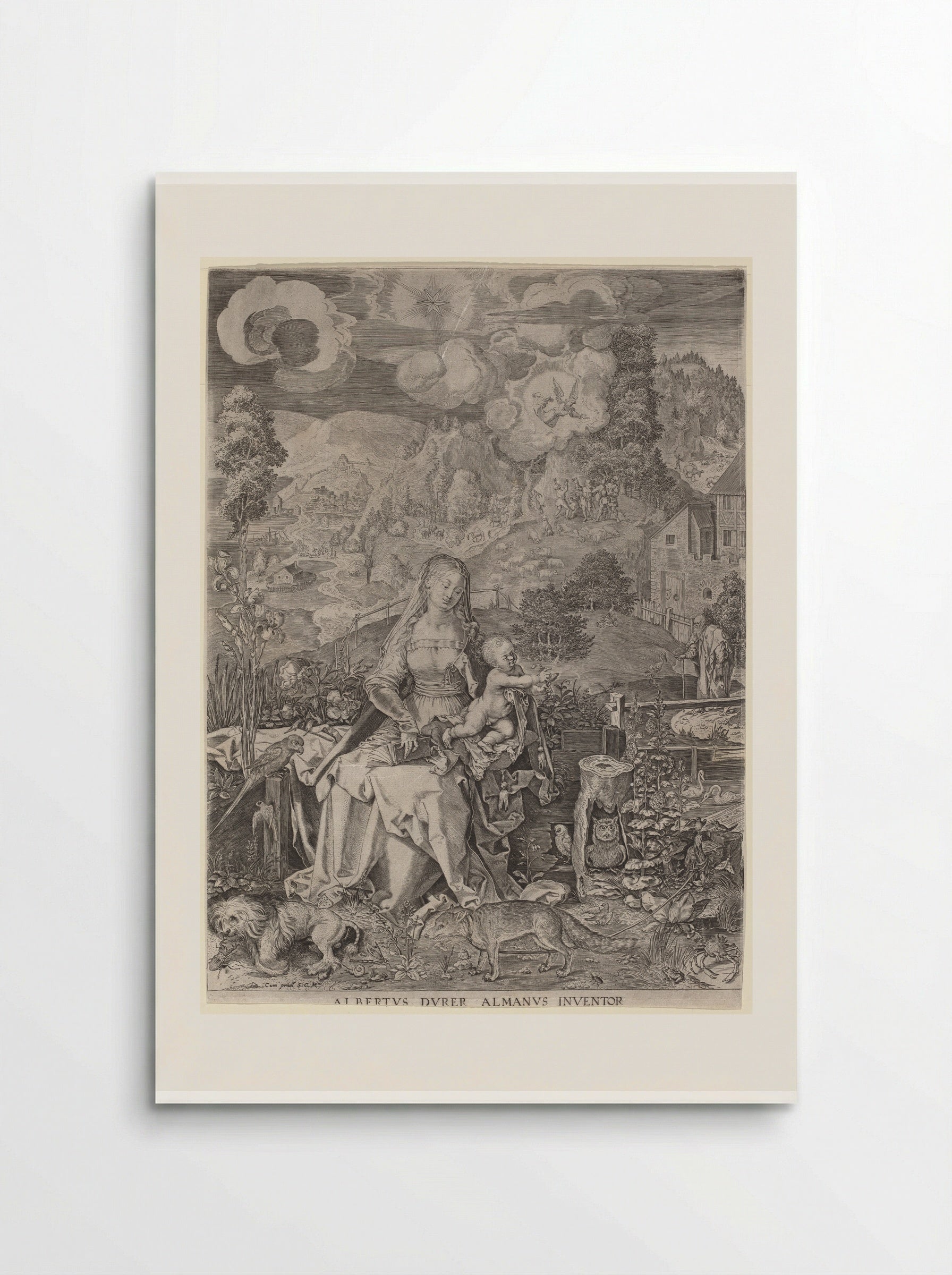 Virgin and Child in a Landscape - Aegidius Sadeler II - Poster