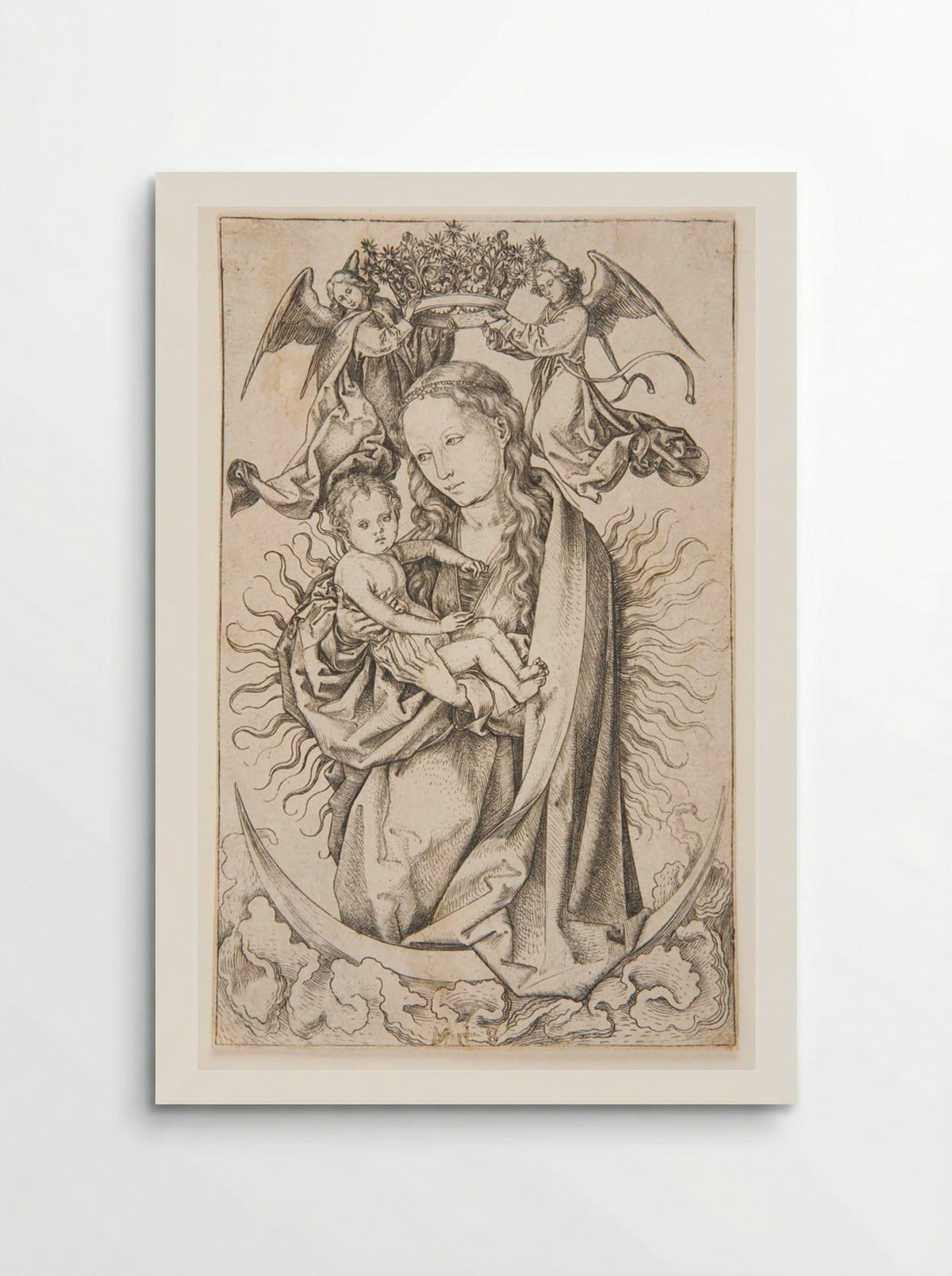 Virgin and Child on a Crescent - Martin Schongauer - Poster