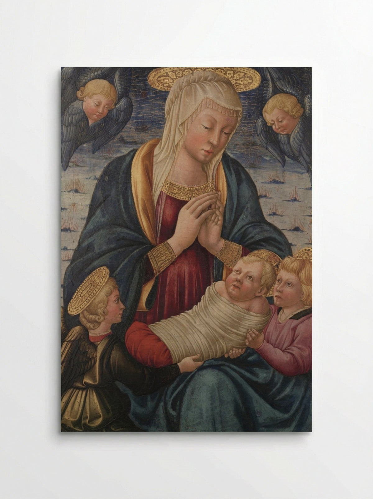 Virgin and Child with Angels - Neri di Bicci - Poster
