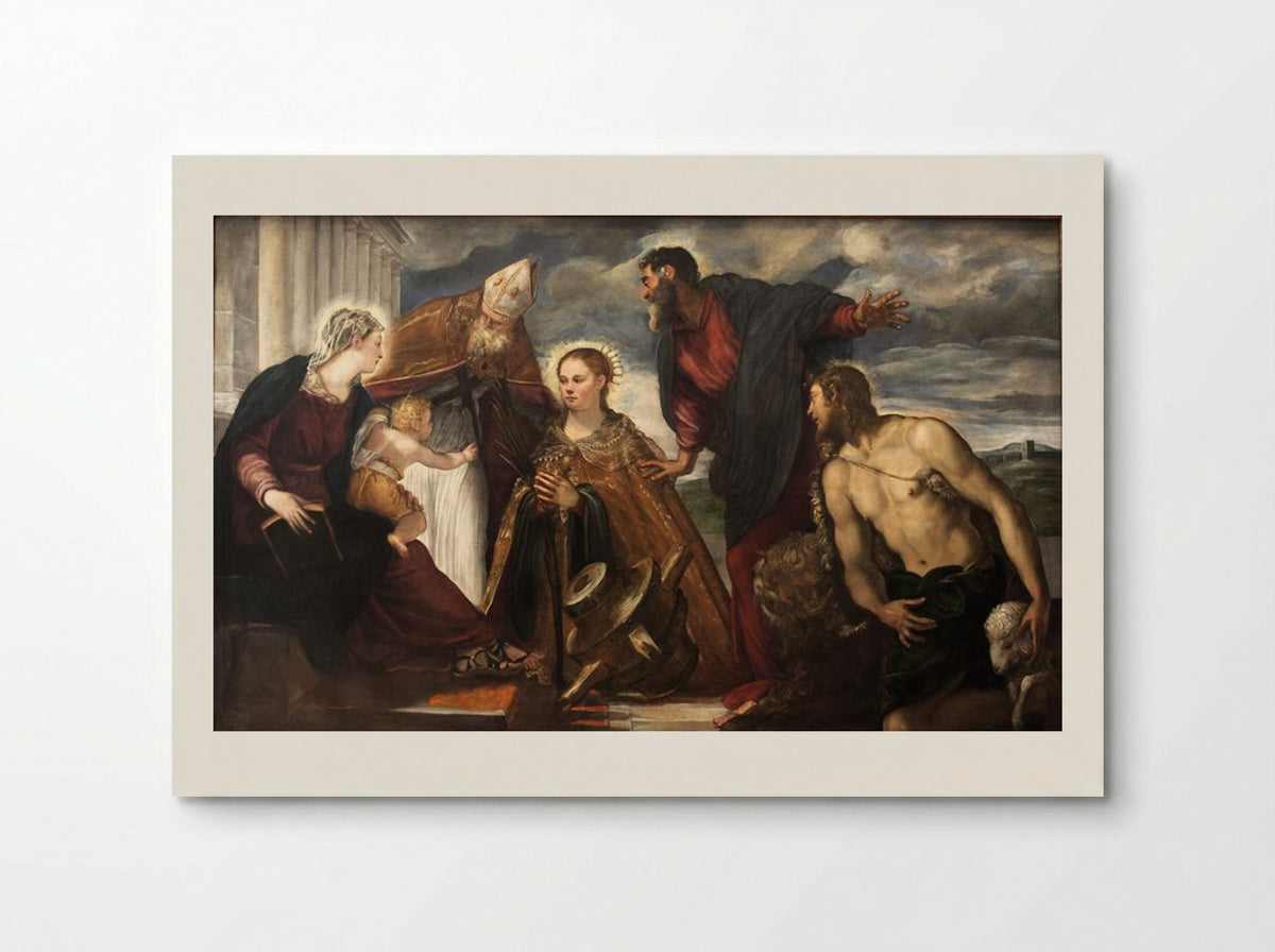 Virgin and Child with Saints - Tintoretto - Poster