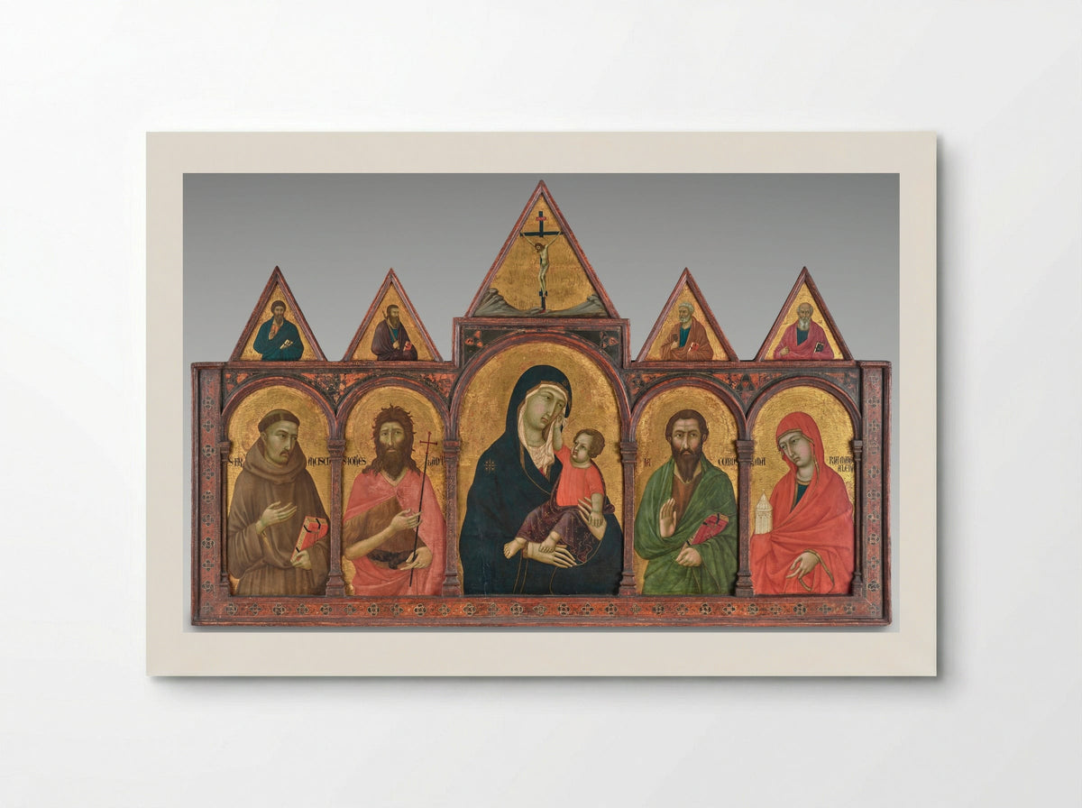 Virgin and Child with Saints - Ugolino di Nerio - Poster