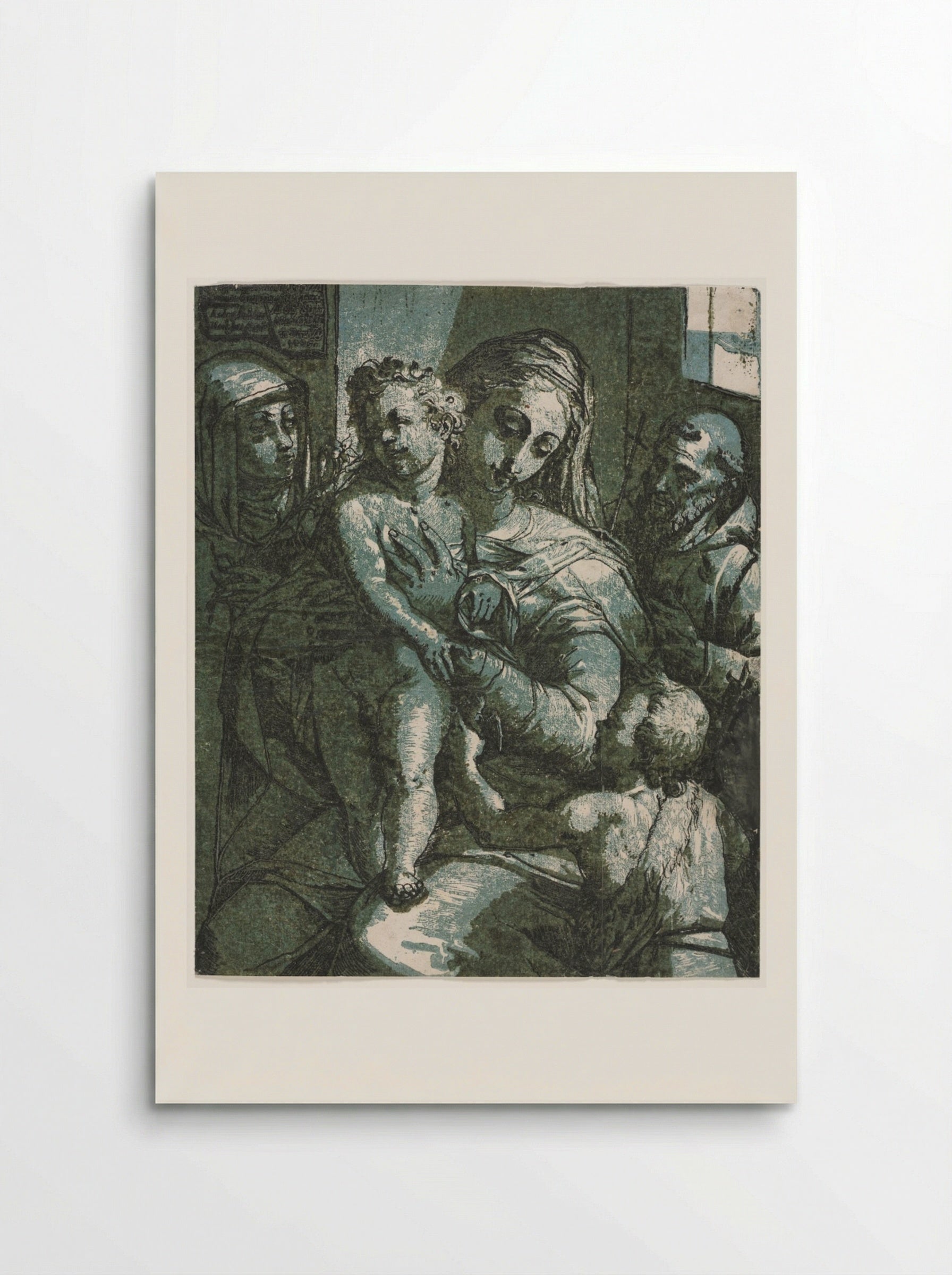 Virgin and Child with St. John, St. Catherine of Siena and Saint Francis - Andrea Andreani - Poster