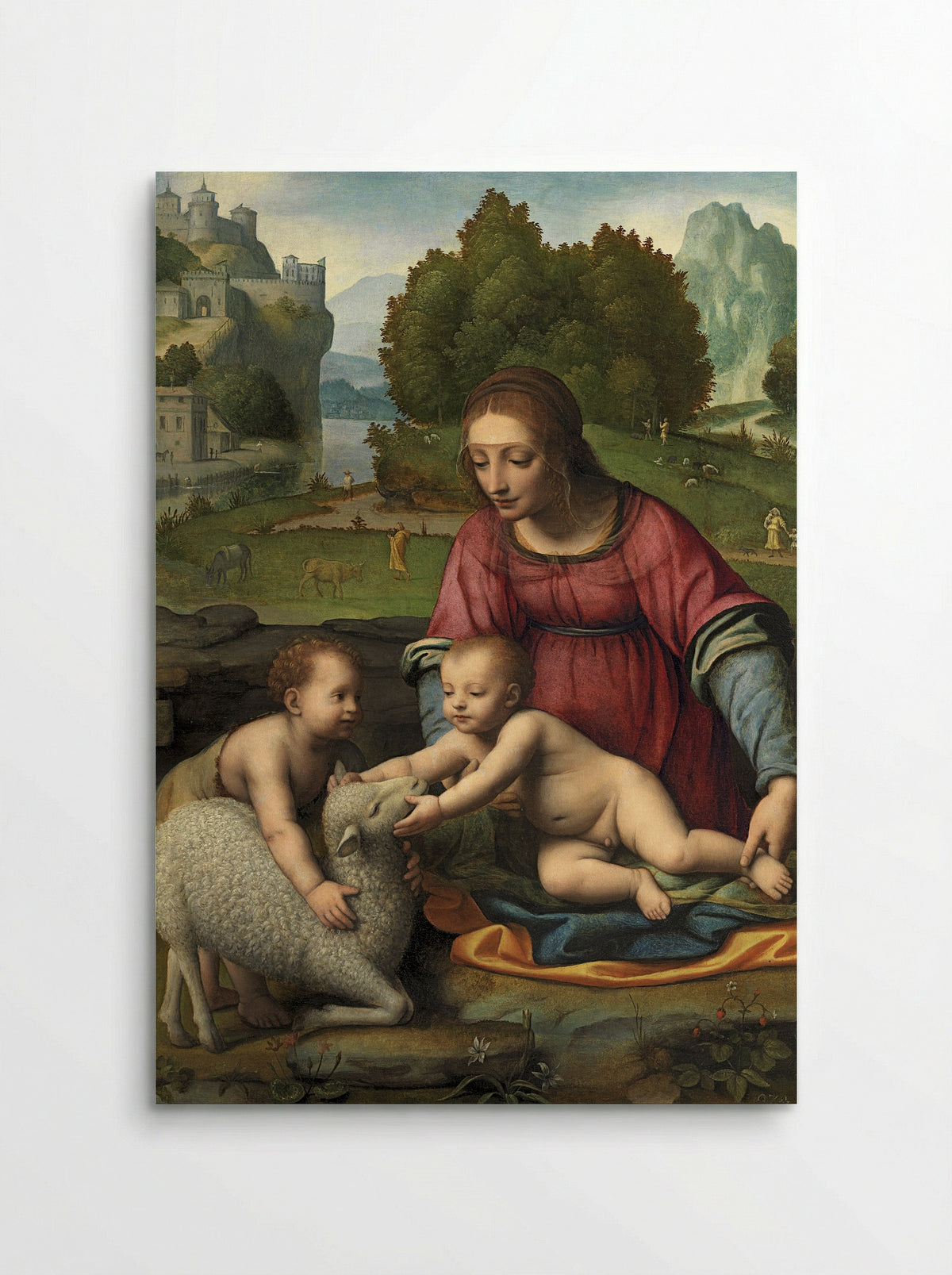 Virgin and Child with the Infant Saint John the Baptist - Bernardino Luini - Poster