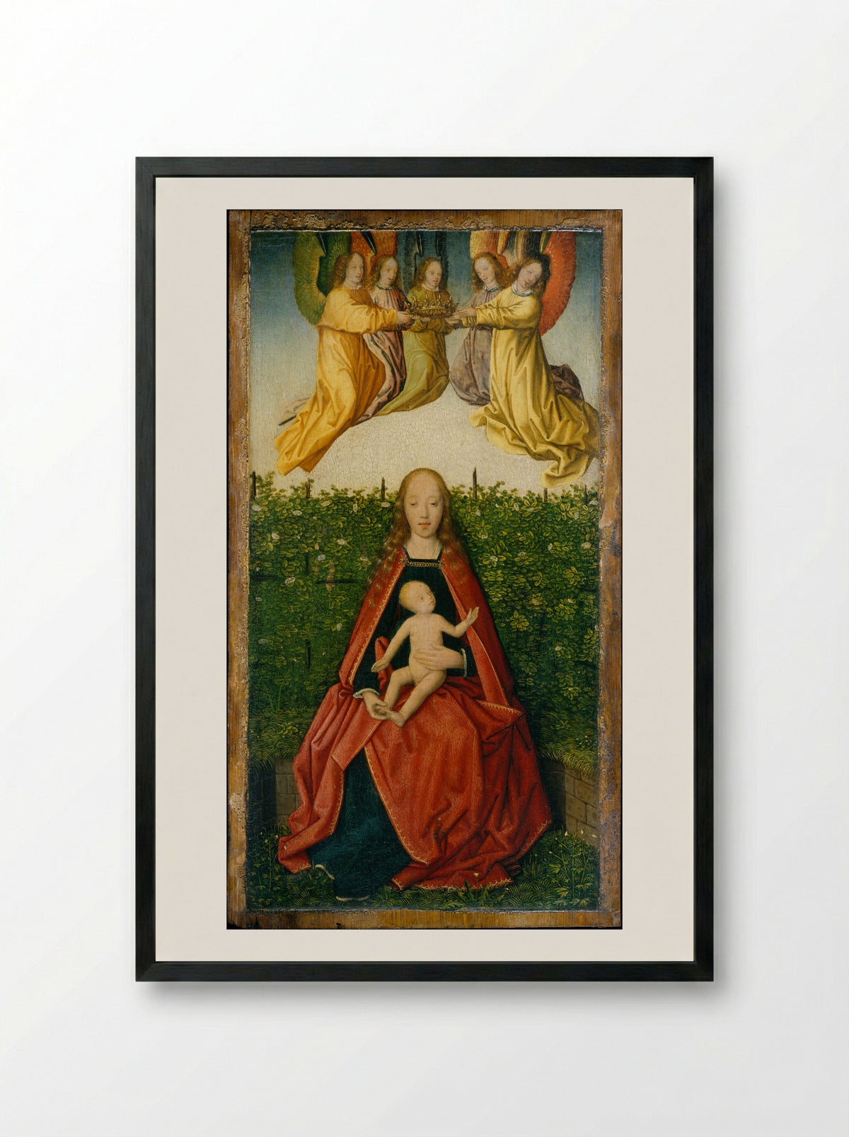 Virgin and Child - Netherlandish Painter - Framed Print Black
