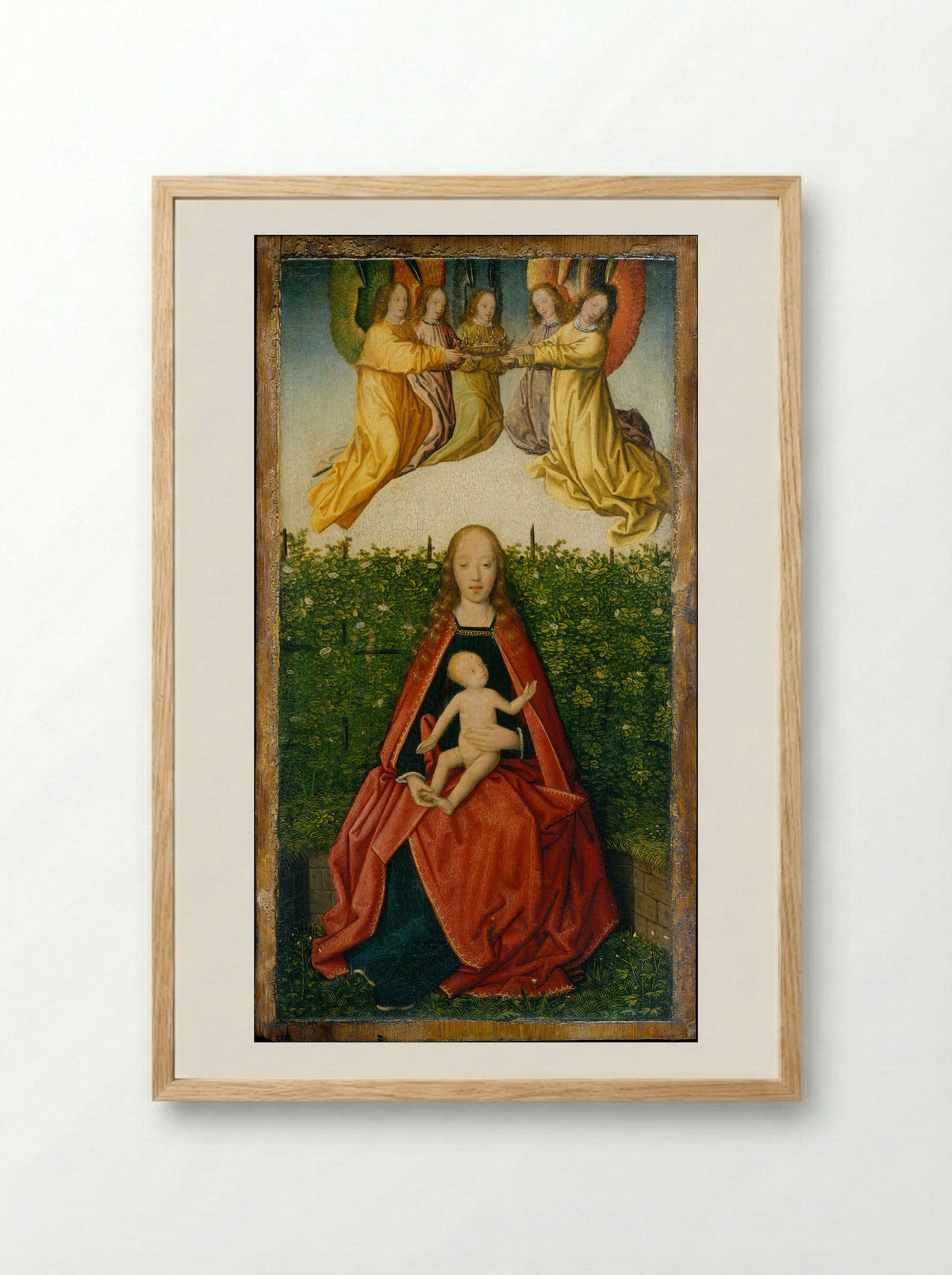 Virgin and Child - Netherlandish Painter - Framed Print Wood