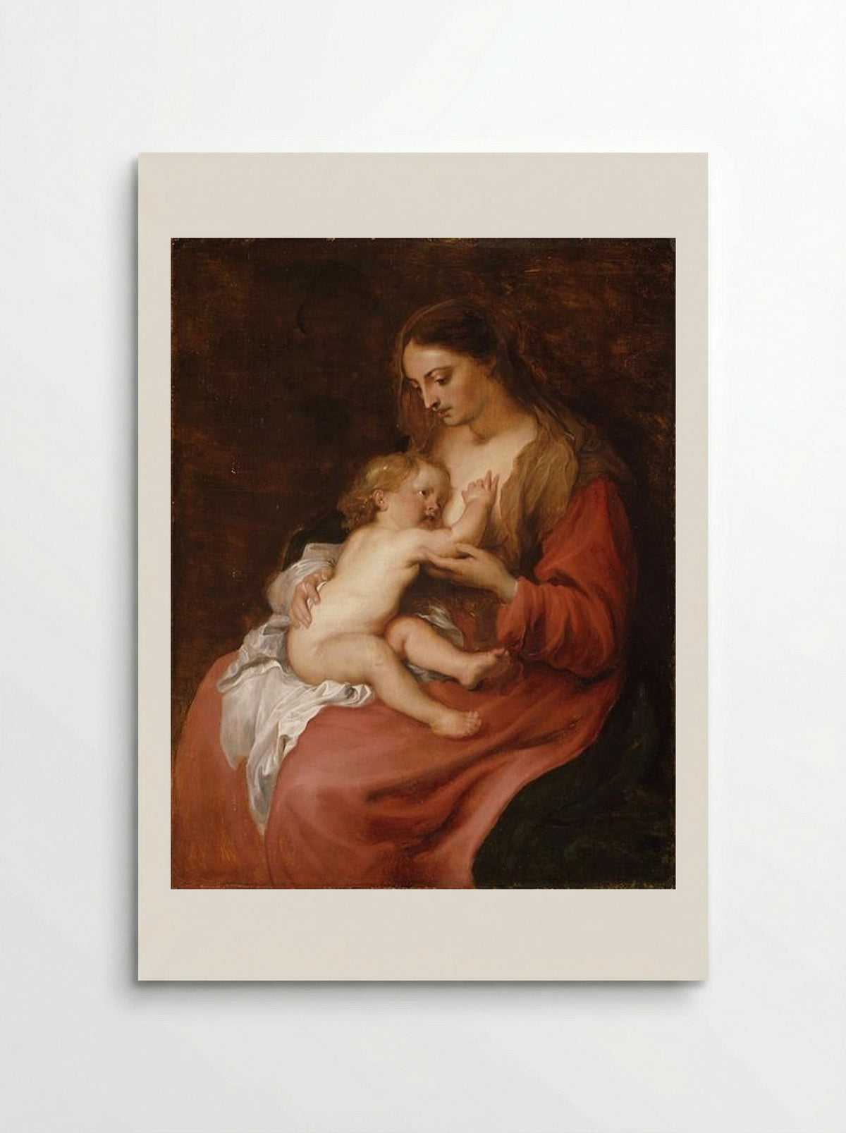 Virgin and Child - Anthony van Dyck - Poster