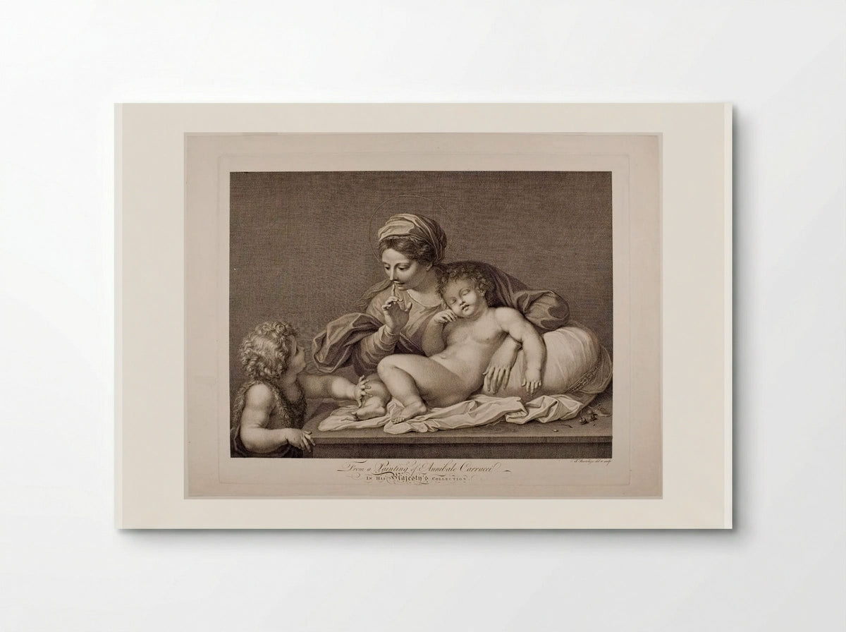 Virgin with Sleeping Child and Saint John - Francesco Bartolozzi - Poster