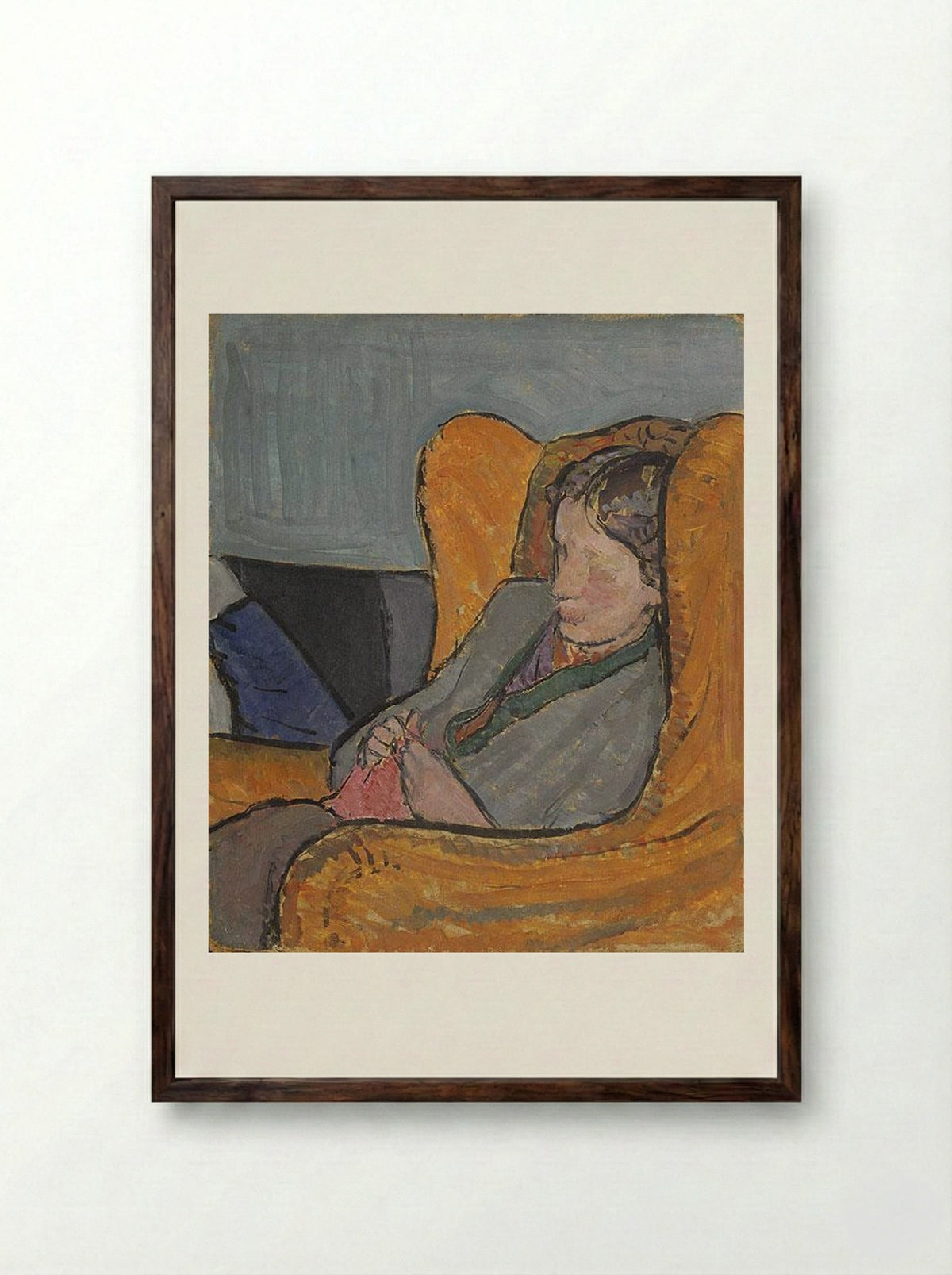 Virginia Woolf - Vanessa Bell - Framed Print Dark Wood