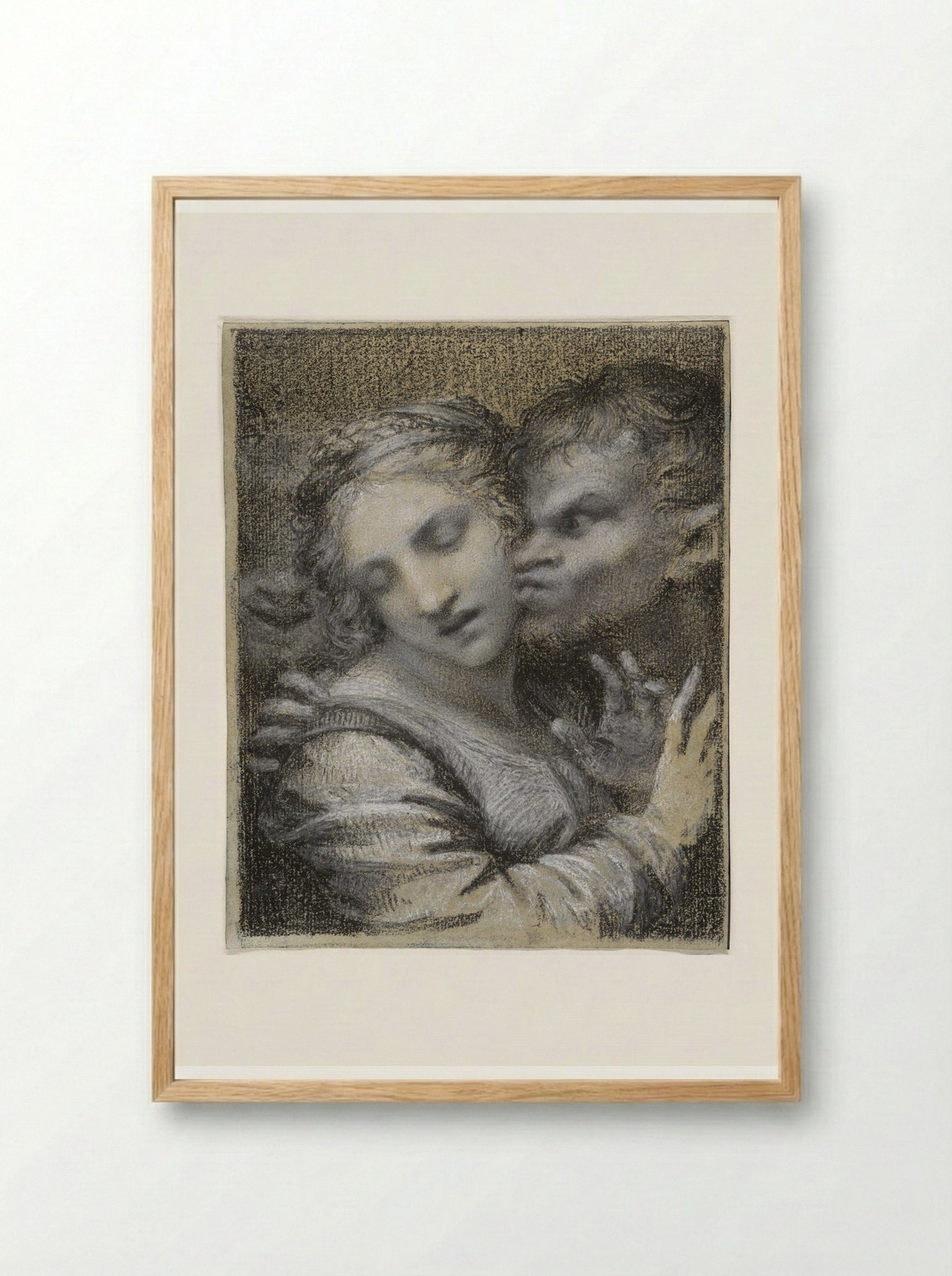 Virtue Attacked by Vice - Pierre-Paul Prud'hon - Framed Print Wood