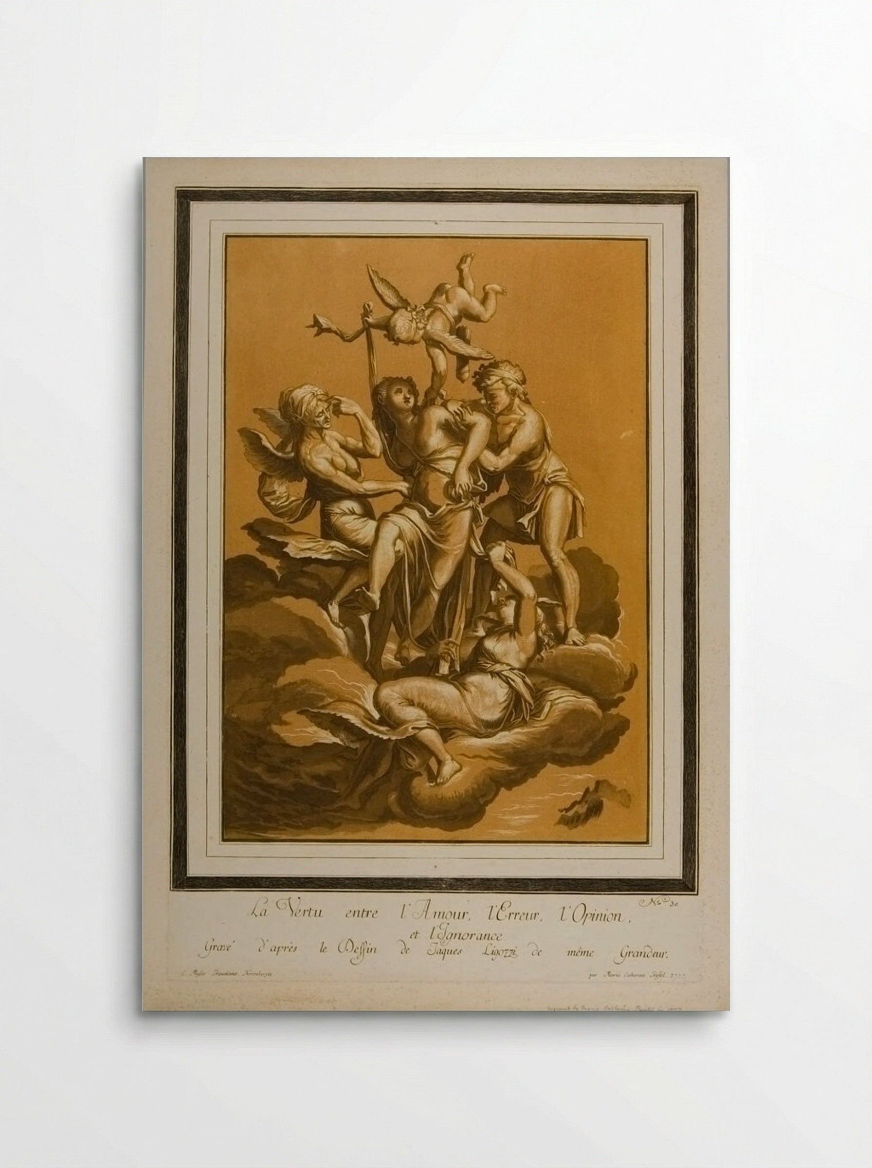 Virtue between Love, Error, Opinion, and Ignorance - Maria Catharina Prestel - Poster