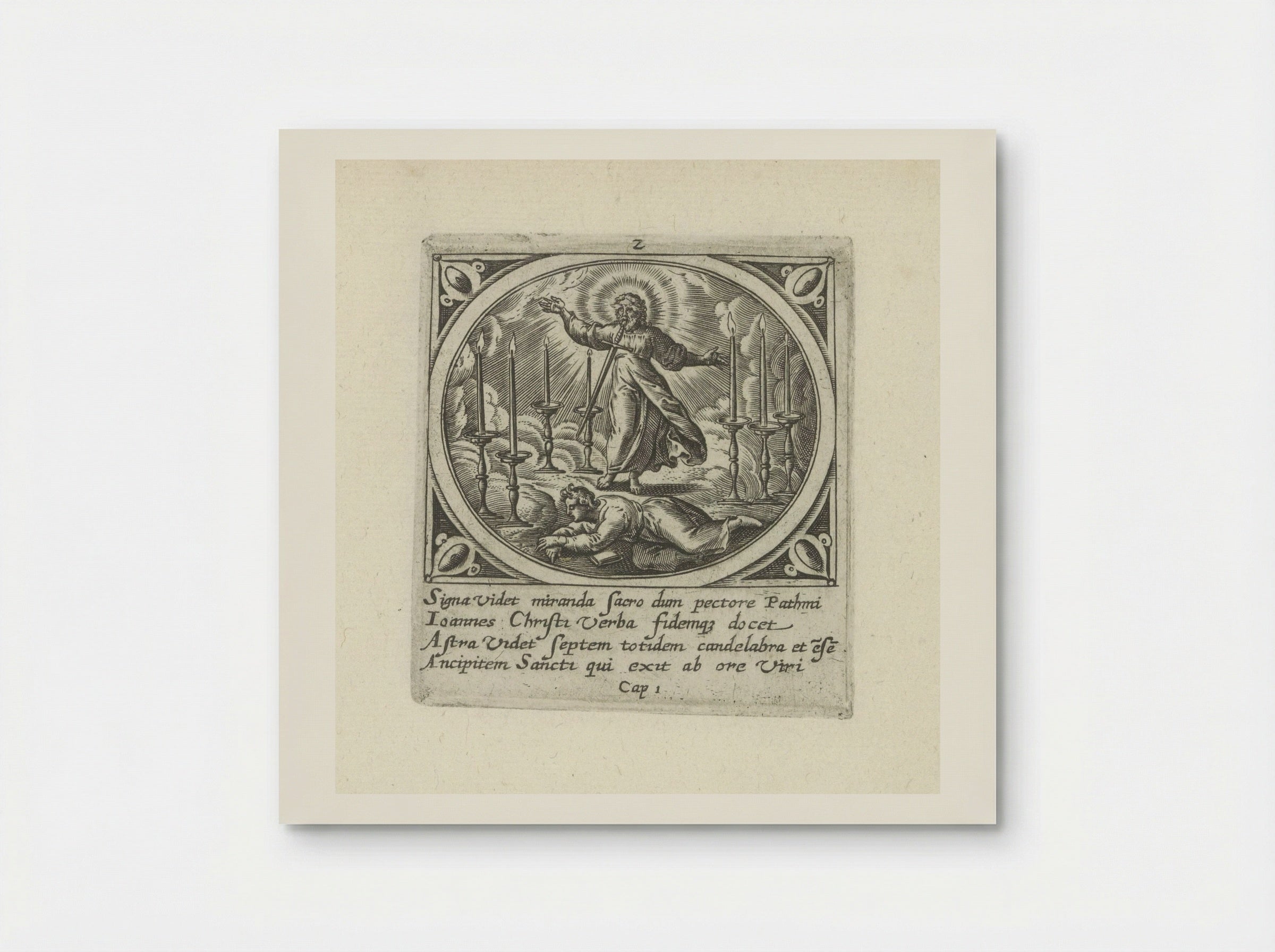 Visioen van de zeven gouden lampenstandaards - Gerard de Jode - Poster