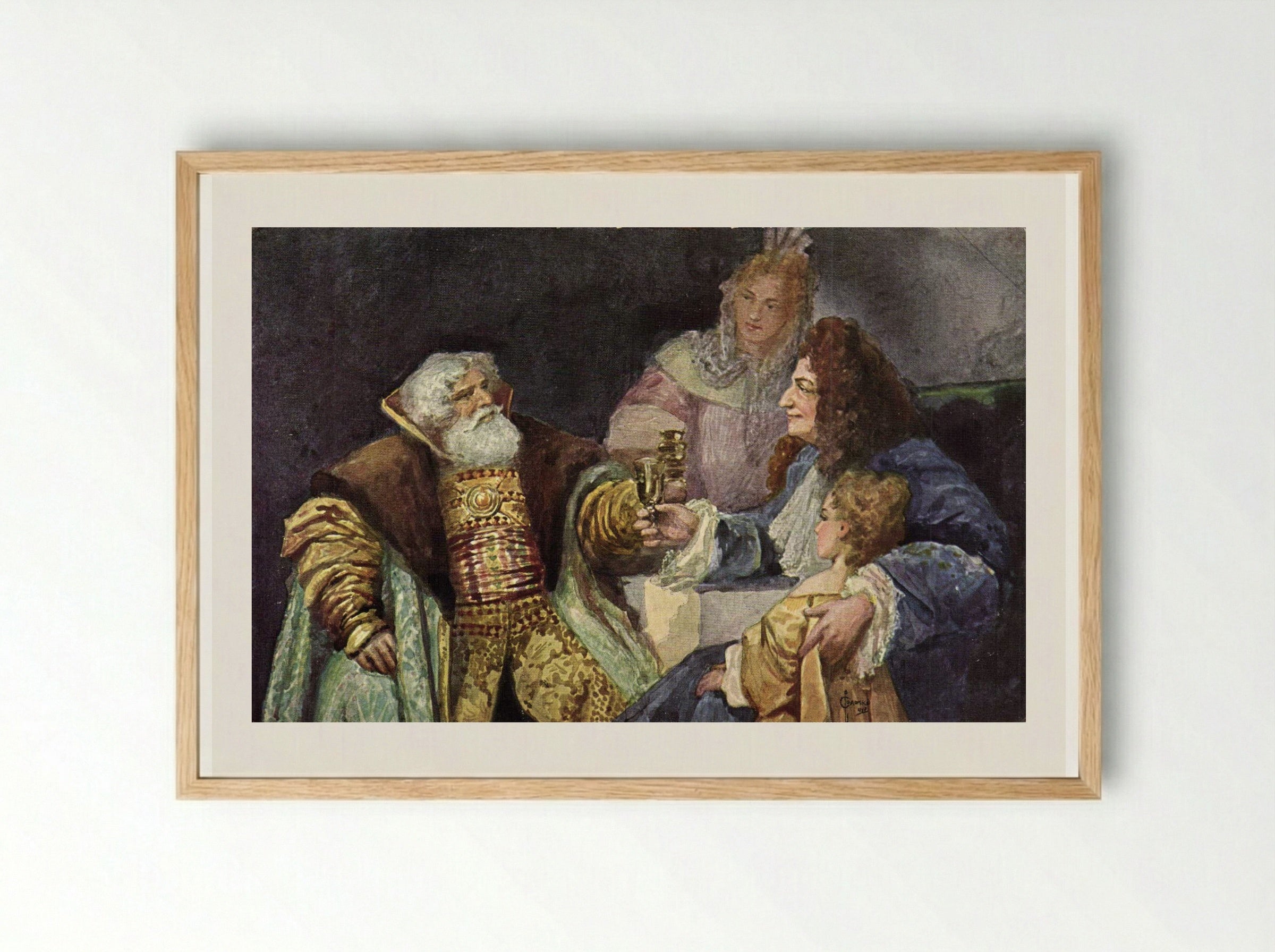 Visiting - Sergey Solomko - Framed Print Wood