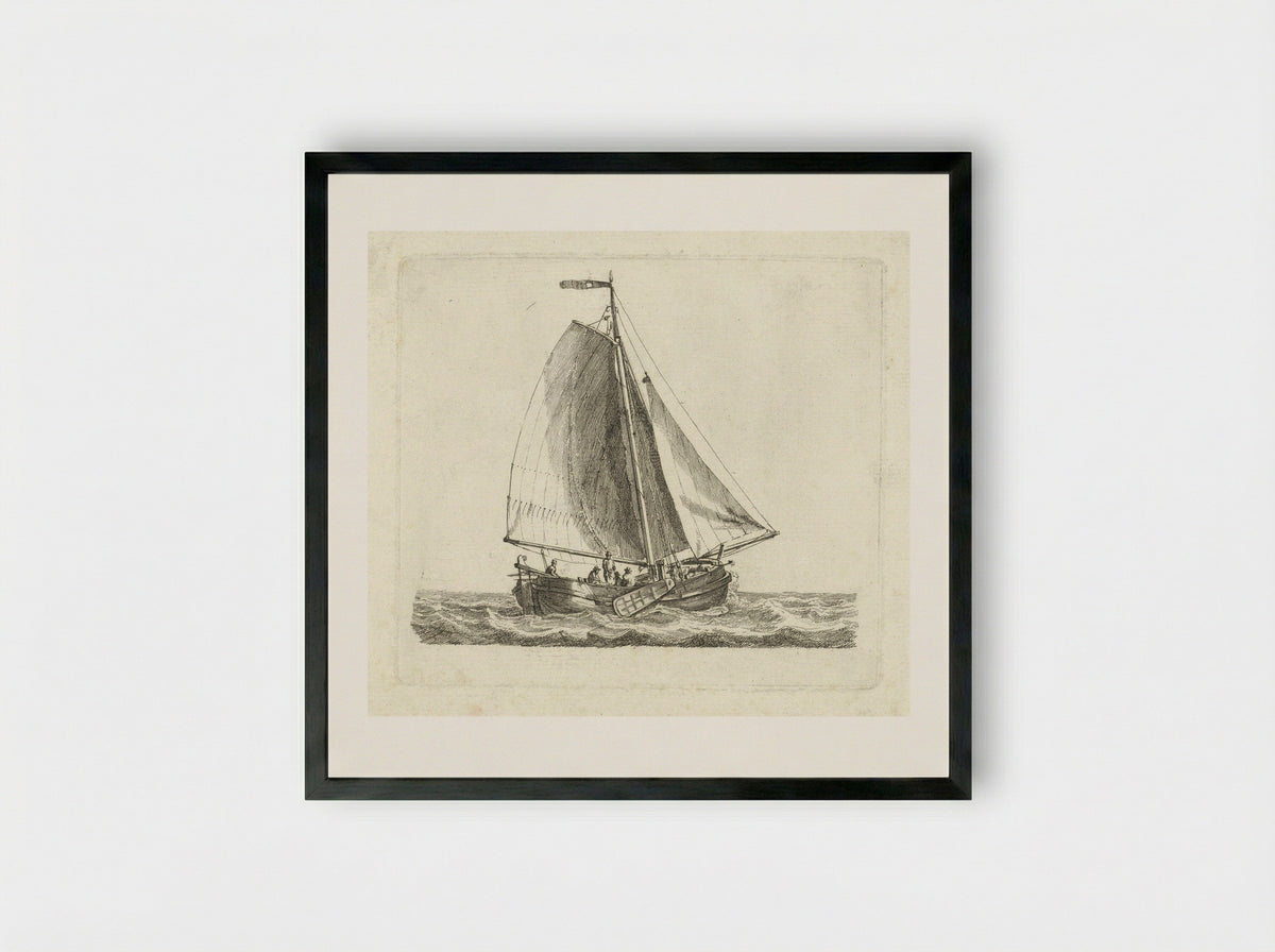 Vissersboot - Gerrit Groenewegen - Framed Print Black