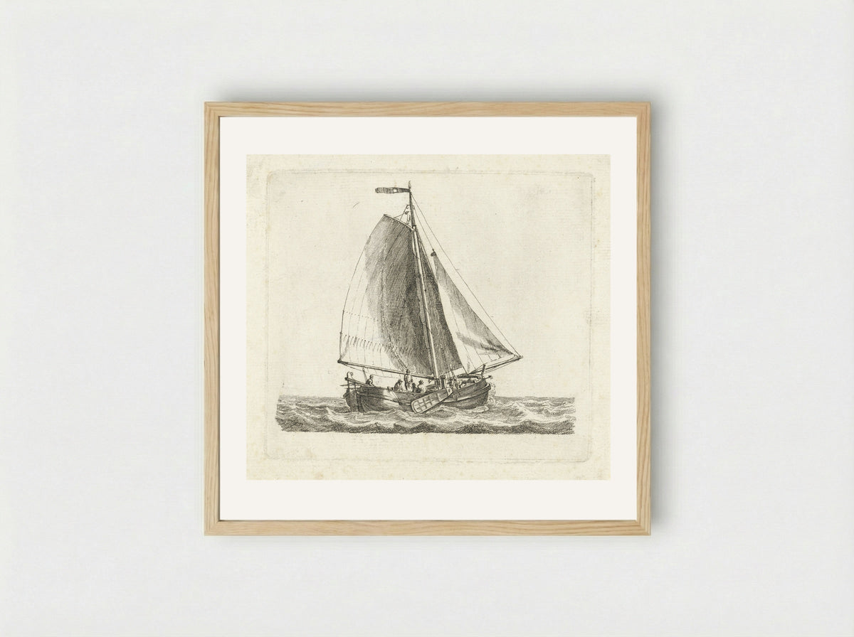 Vissersboot - Gerrit Groenewegen - Framed Print Wood