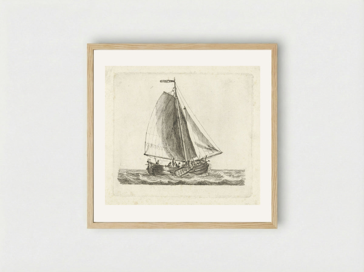 Vissersboot - Gerrit Groenewegen - Framed Print Wood