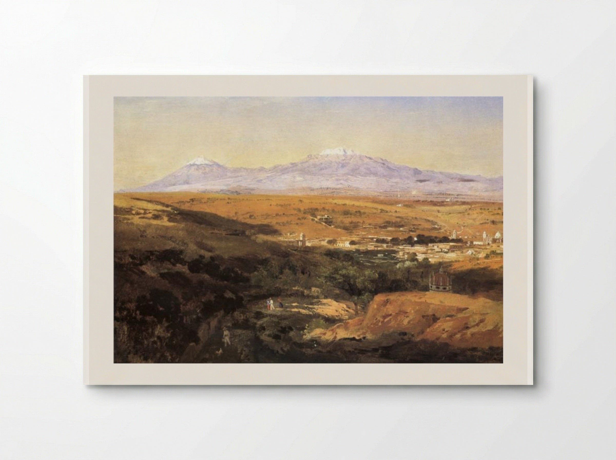 Vista de la ciudad de Tlaxcala - José María Velasco - Poster