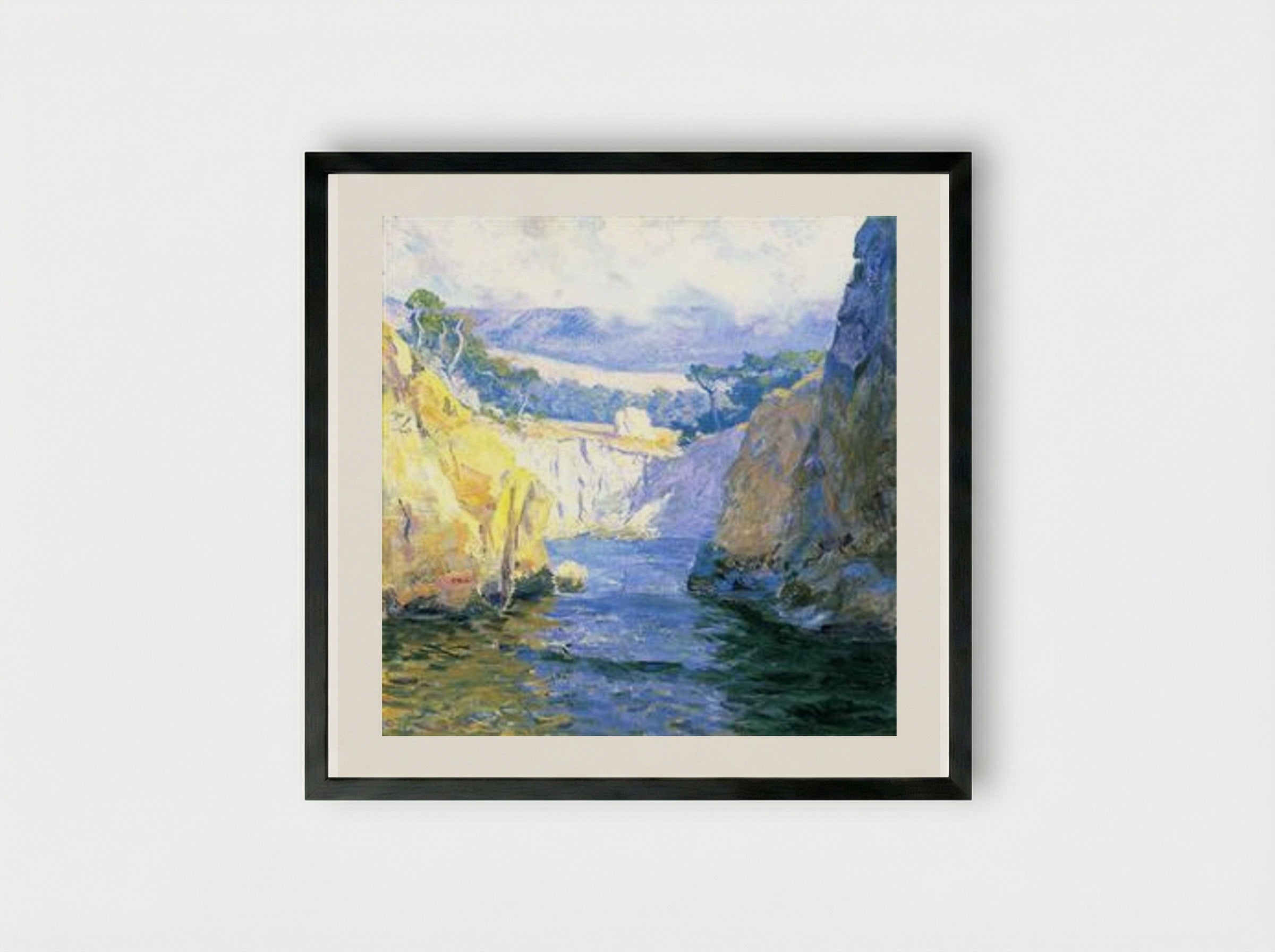 Vista from Point Lobos - Guy Rose - Framed Print Black