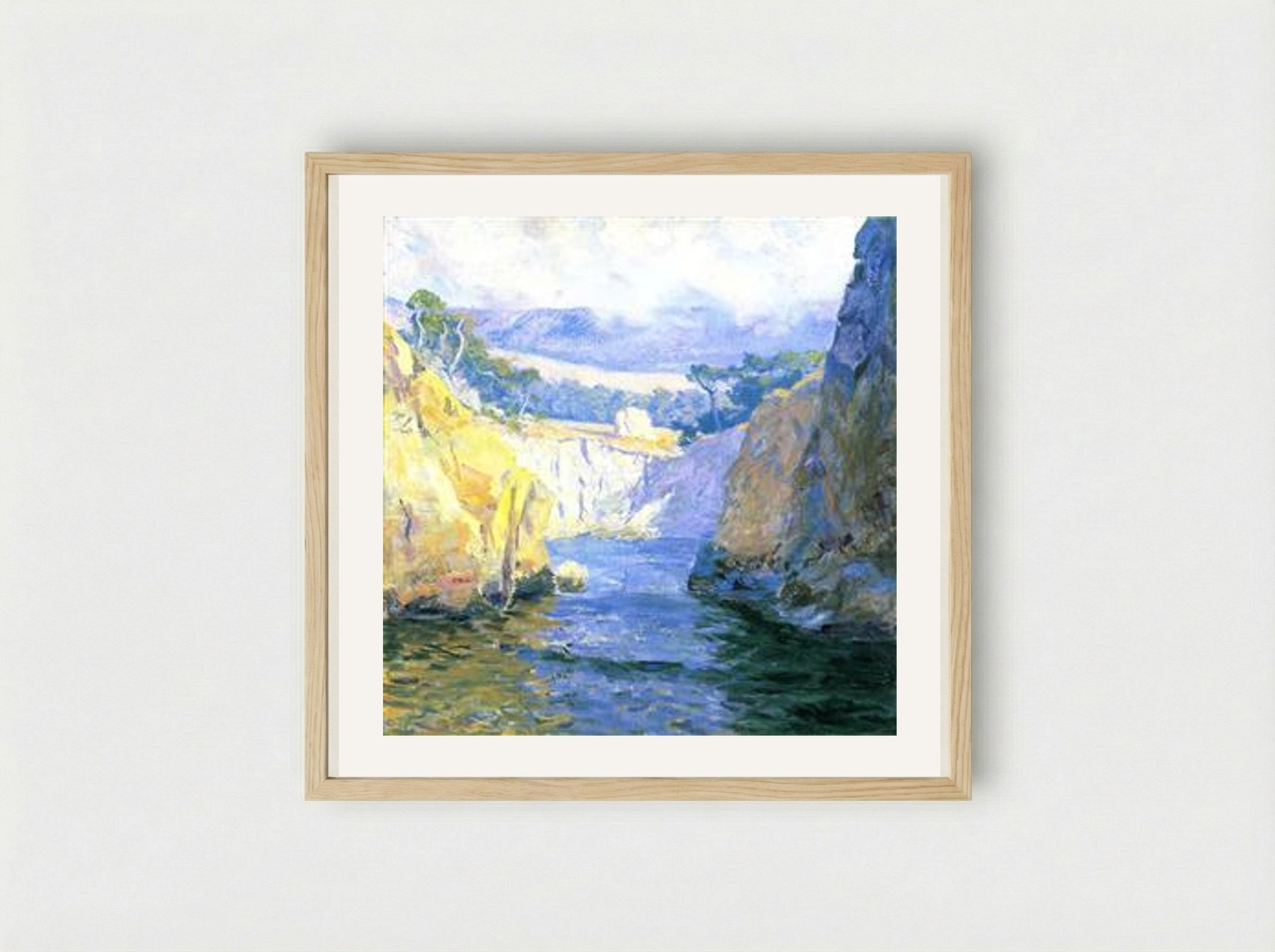 Vista from Point Lobos - Guy Rose - Framed Print Wood