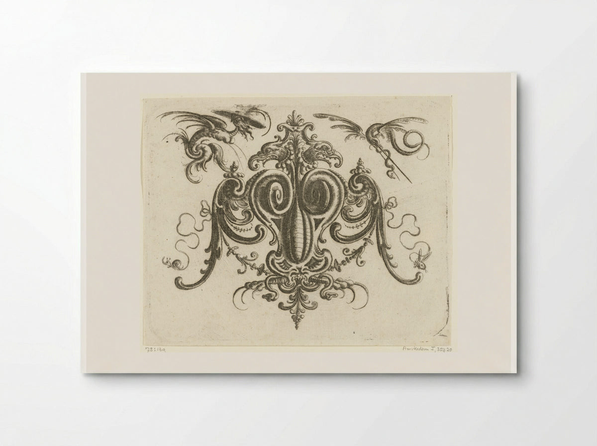 Volutes with Wings, Crowned by a Double-Headed Eagle - Christoph Jamnitzer - Poster