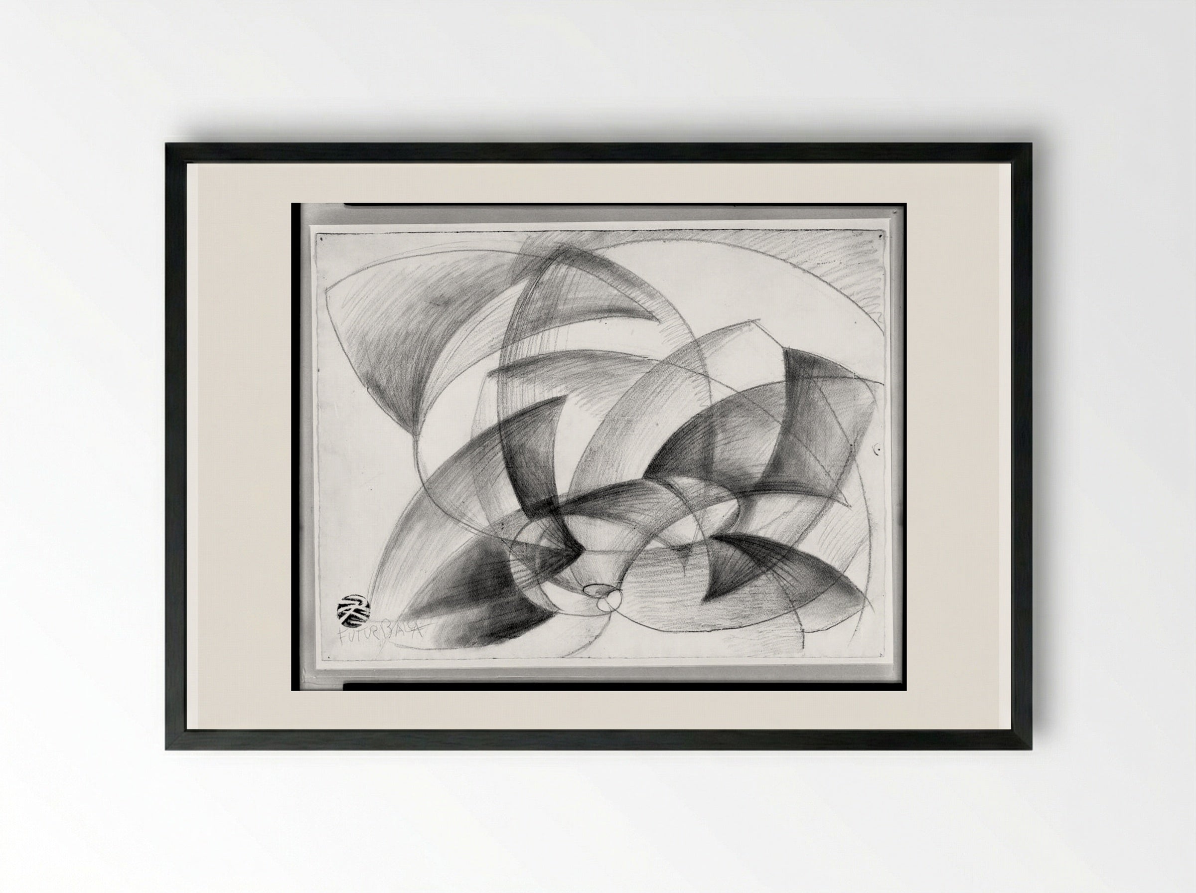 Vortice - Giacomo Balla - Framed Print Black