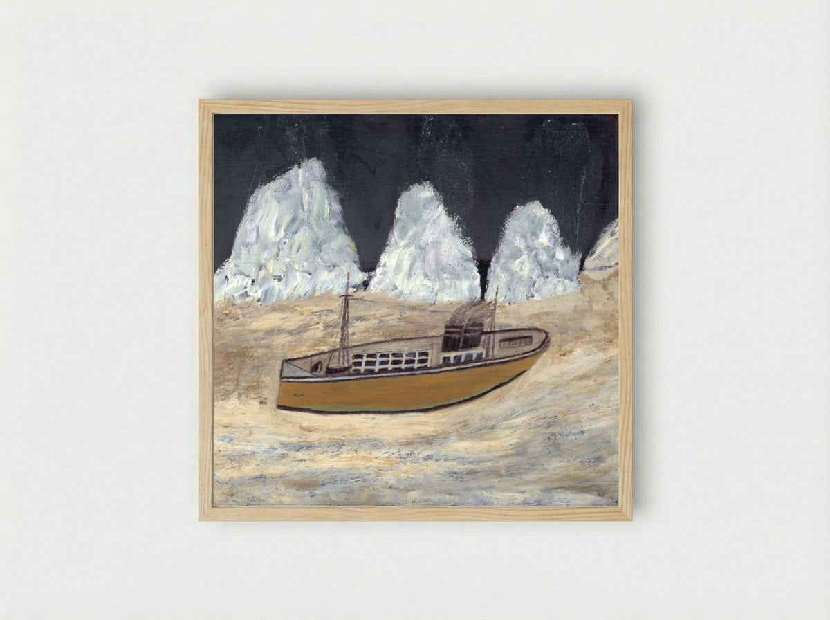 Voyage to Labrador - Alfred Wallis - Framed Print Wood