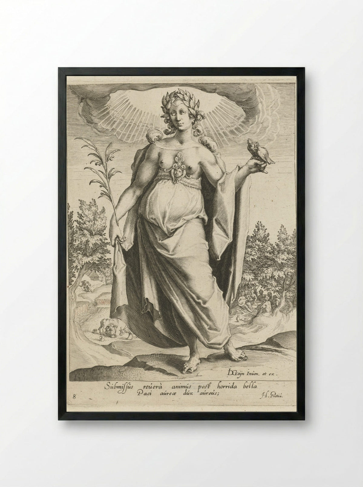 Vrede (Peace) - Zacharias Dolendo - Framed Print Black