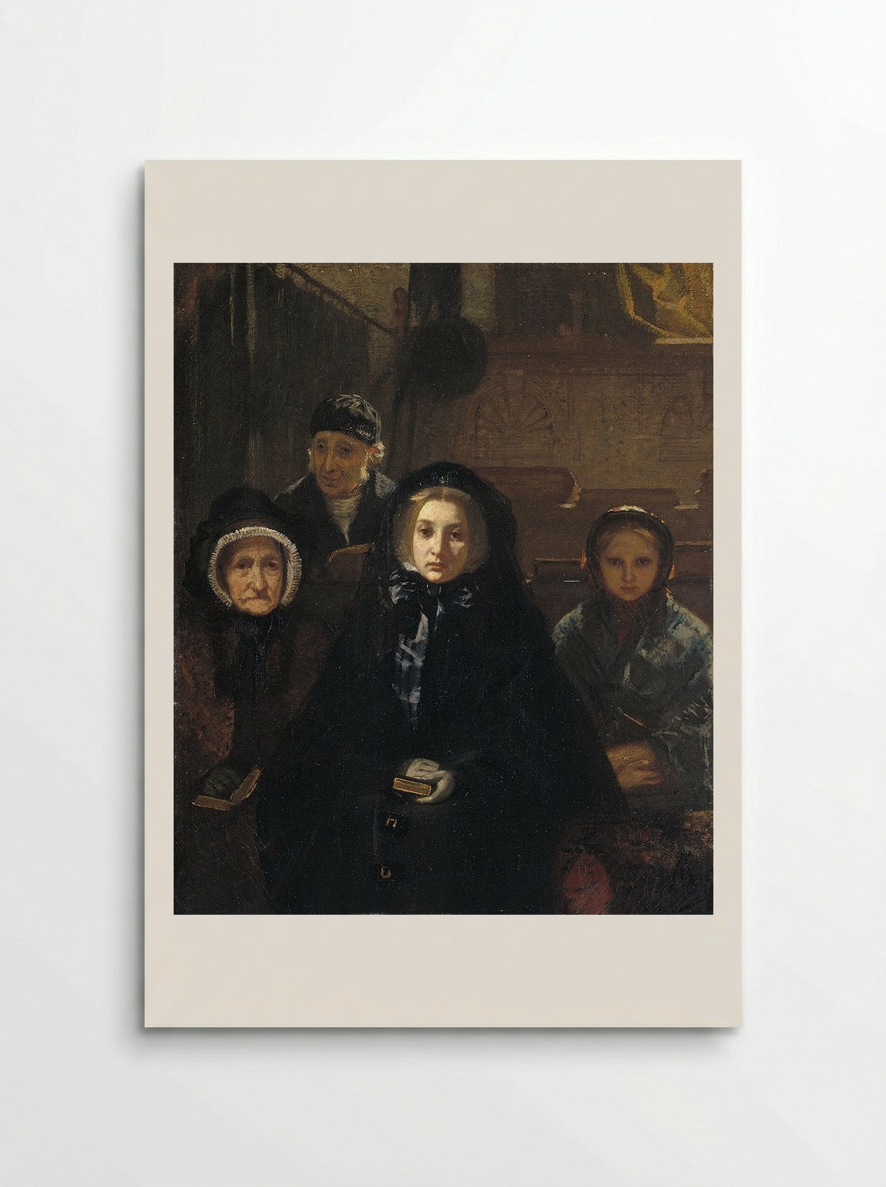 Vroeg ter kerke (Early to Church) - August Allebé - Poster