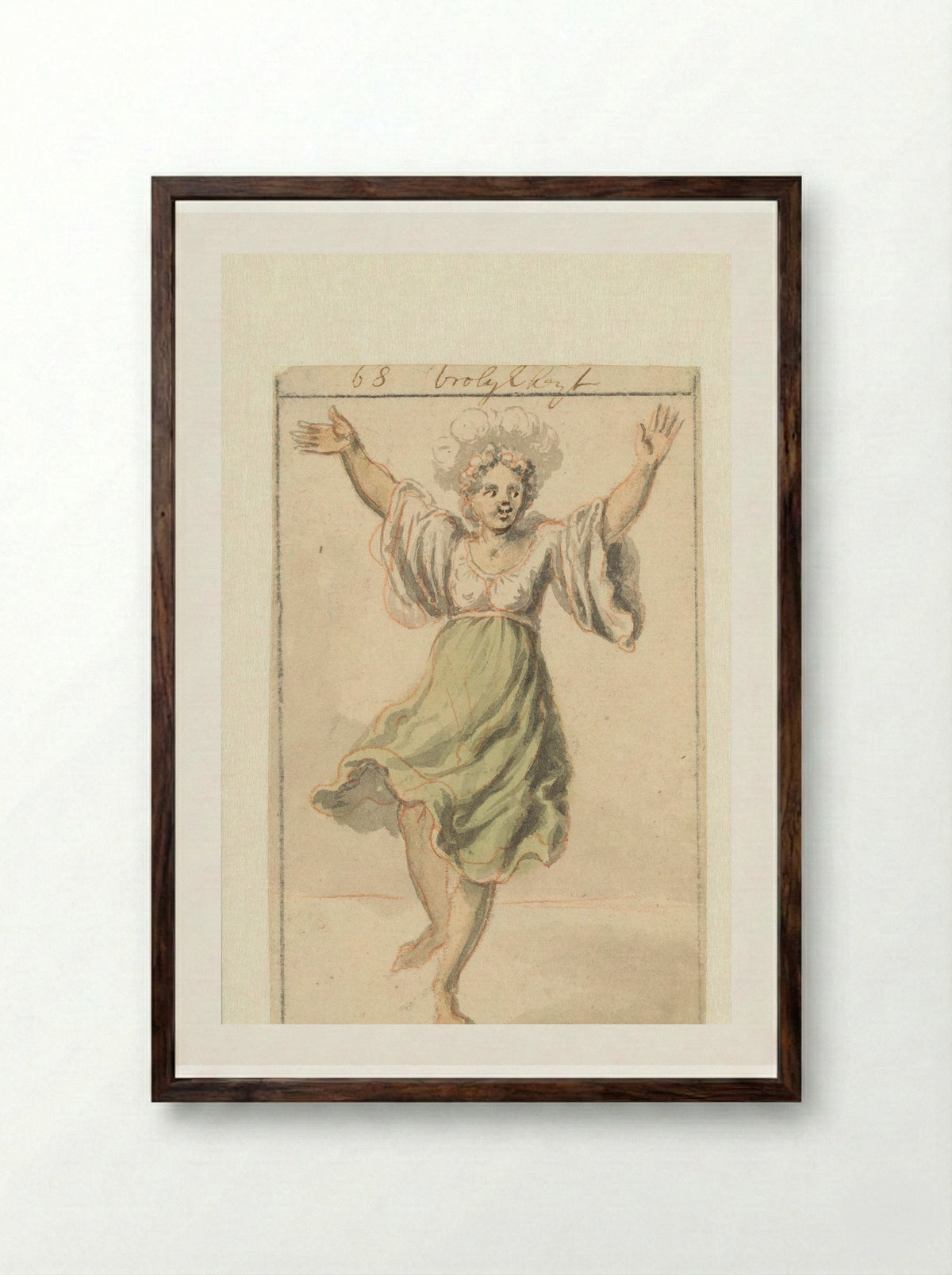 Vrolijkheid - Pieter van den Berge - Framed Print Dark Wood