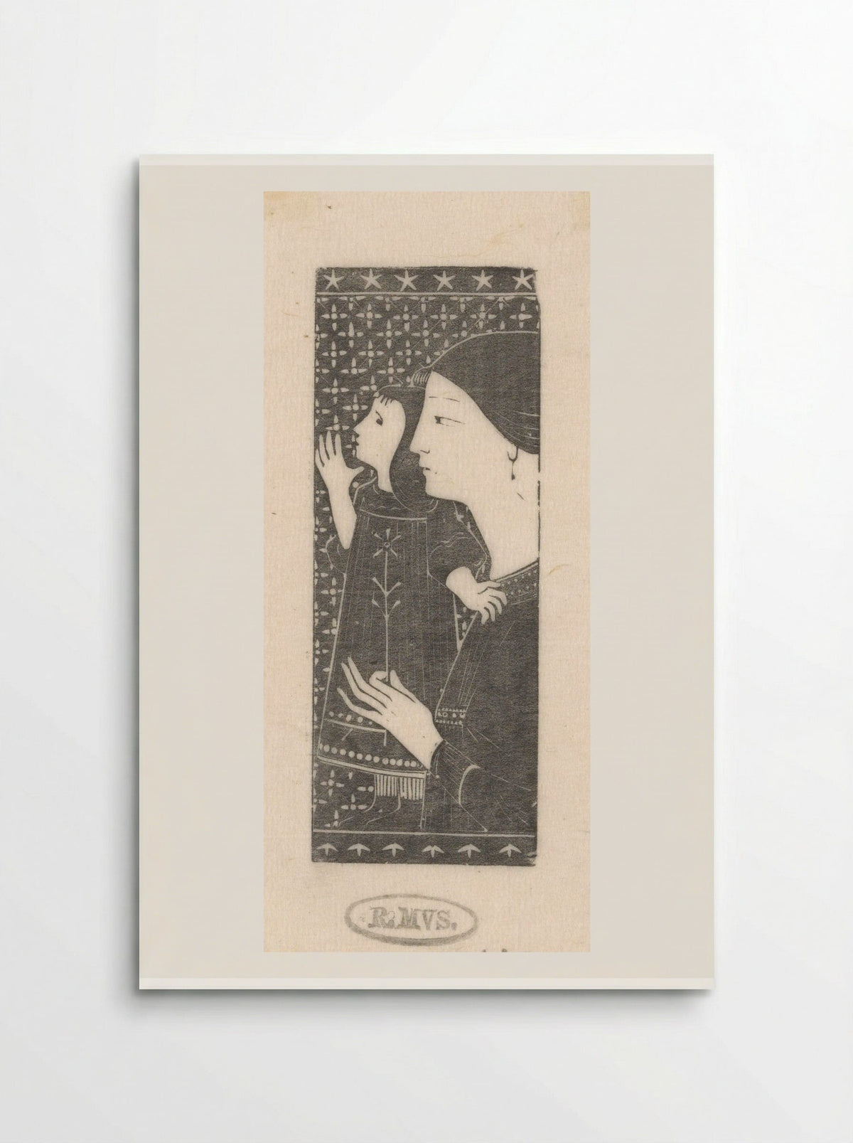 Vrouw en kind - Karel Petrus Cornelis de Bazel - Poster
