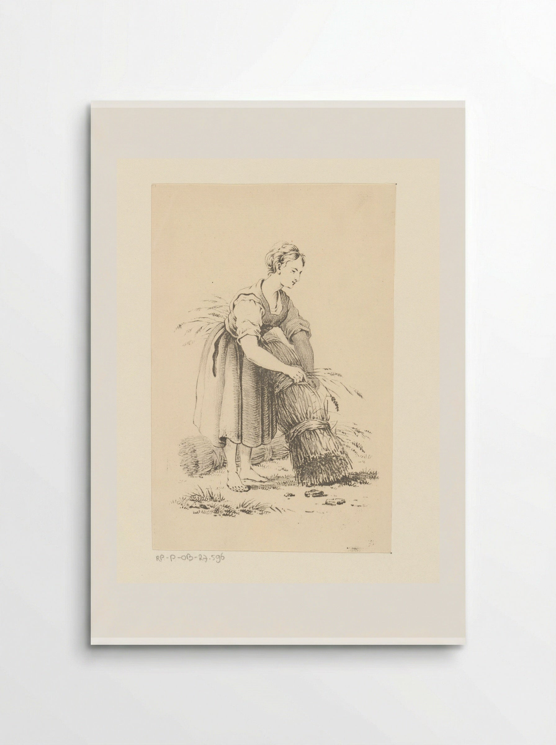 Vrouw met een korenschoof - Pieter Bartholomeusz. Barbiers - Poster