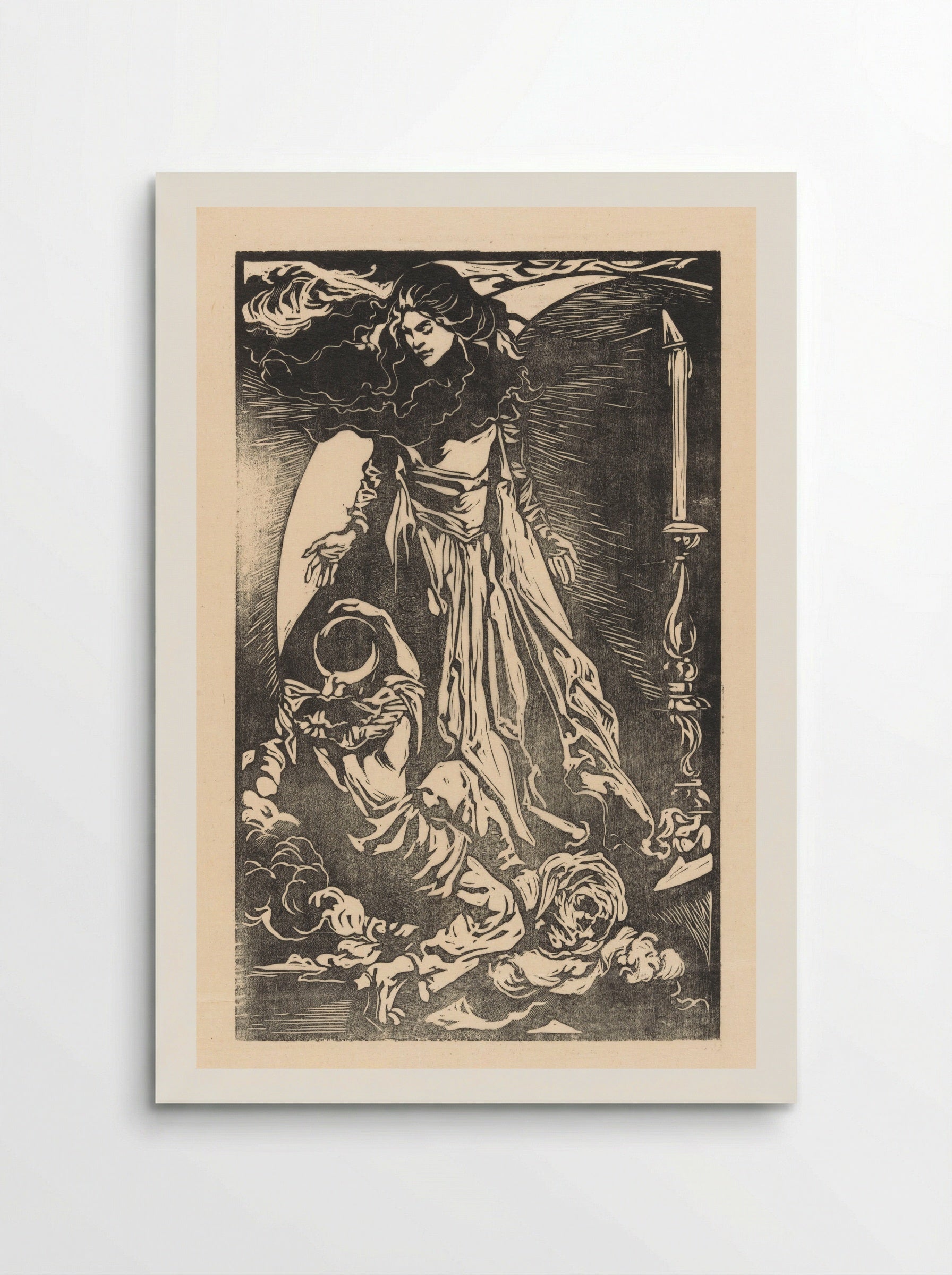 Vrouw met maansikkel - Johannes Josephus Aarts - Poster