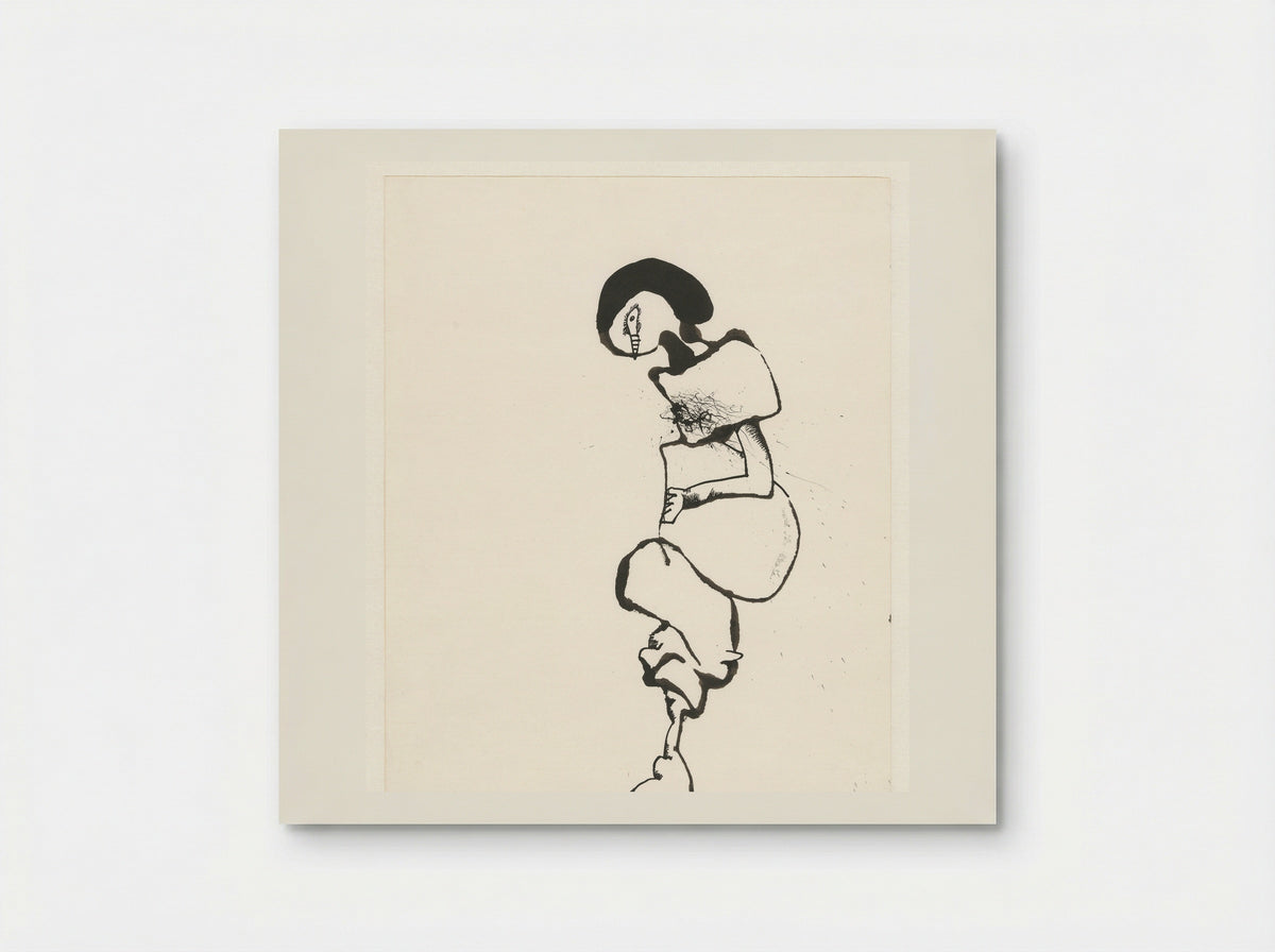 Vrouw met zwart haar - Lucebert - Poster