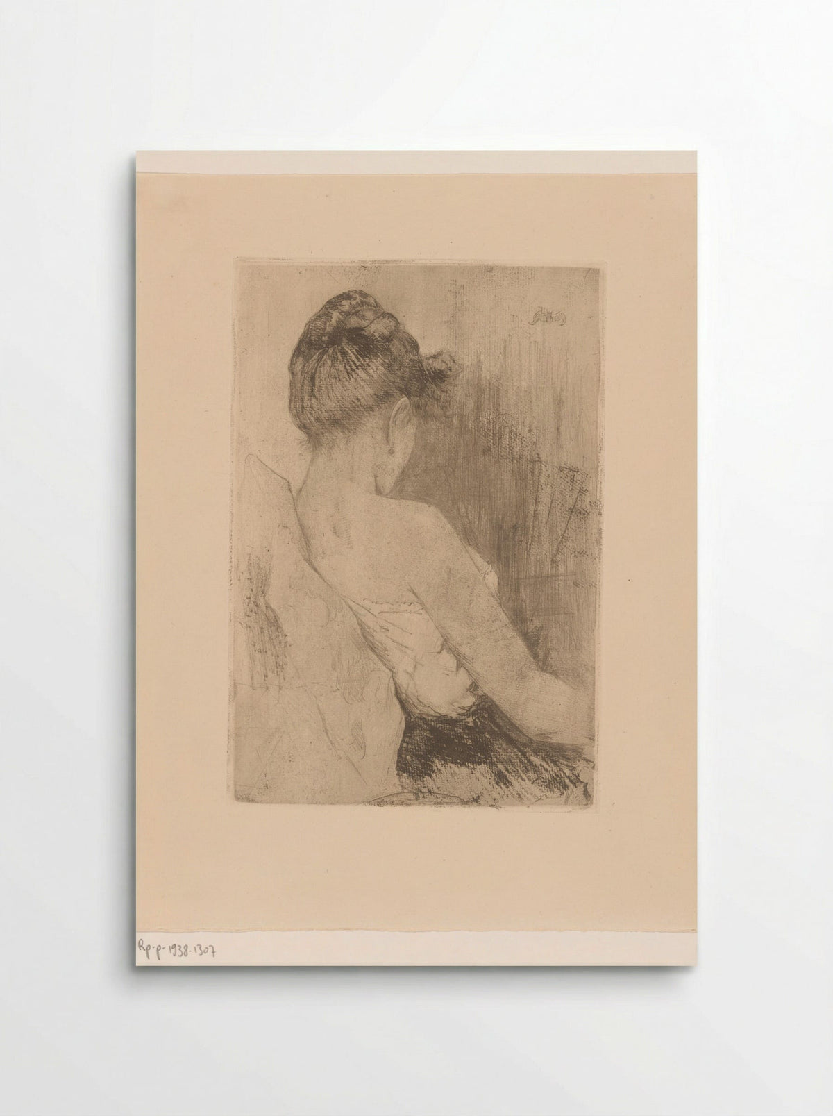 Vrouw, op de rug gezien - Philip Zilcken - Poster