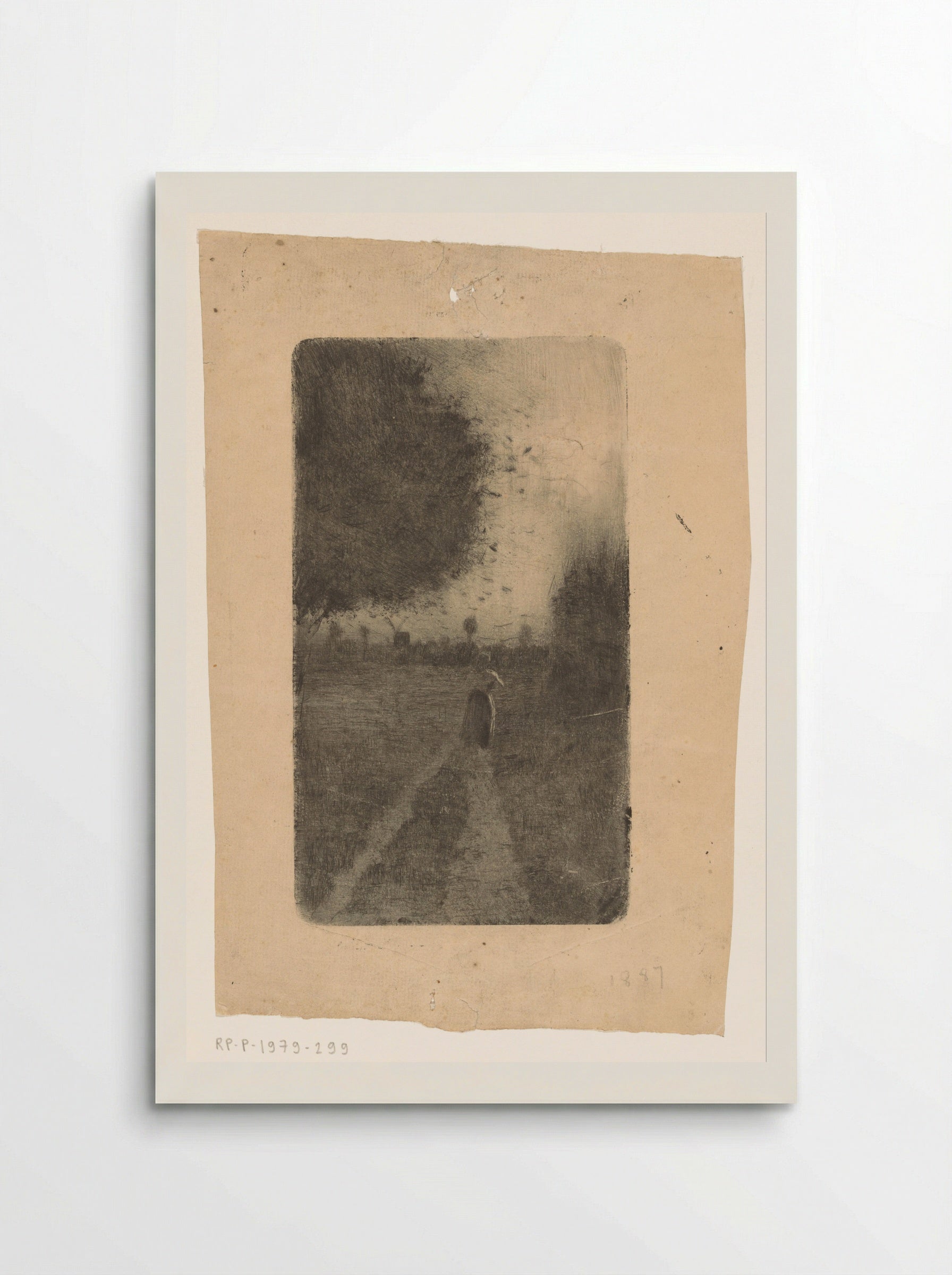 Vrouw op een landweg - Richard Nicolaüs Roland Holst - Poster