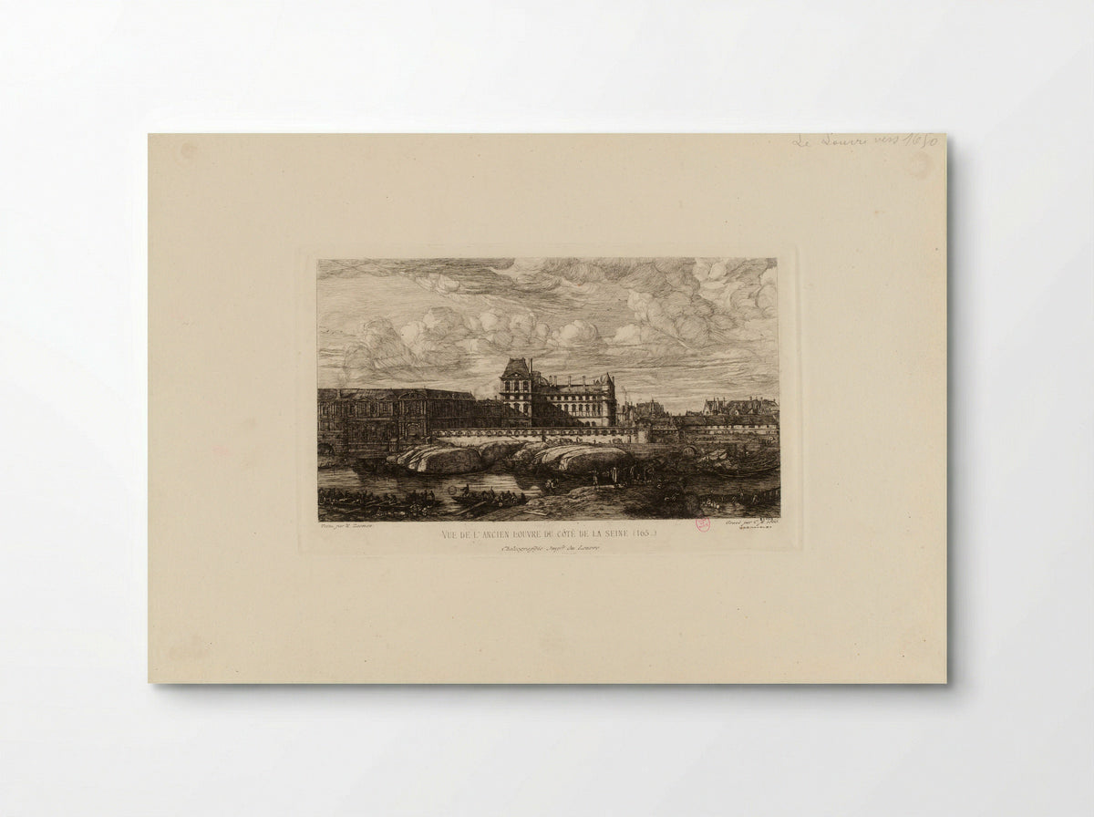 Vue de l'ancien Louvre du côté de la Seine - Reinier Nooms - Poster