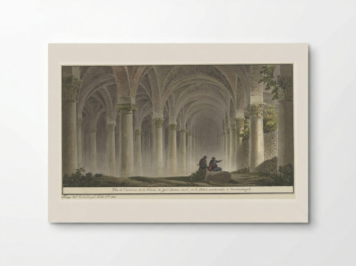 Vue de l'intérieur de la Citerne de Yéré-Batan-Seraï - Michel François Preaulx - Poster