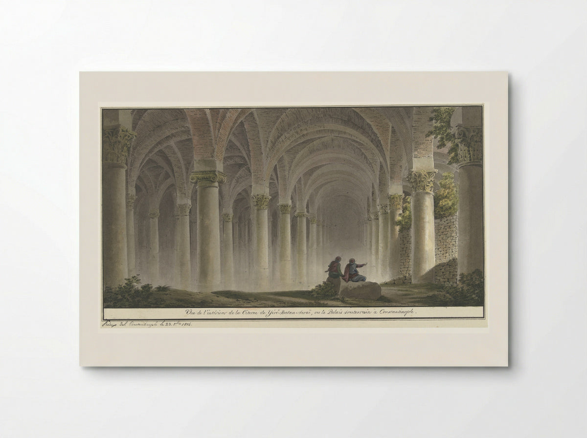 Vue de l'intérieur de la Citerne de Yéré-Batan-Seraï - Michel François Preaulx - Poster